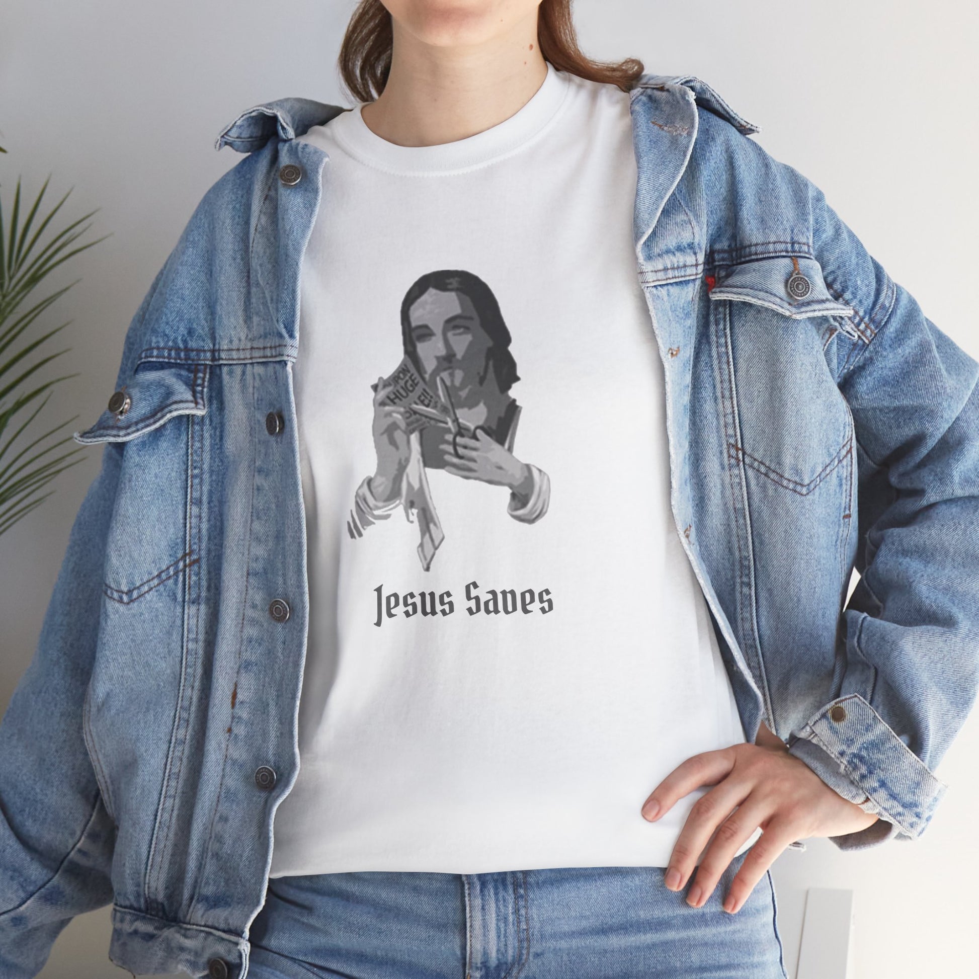Jesus Saved Graphic Unisex Cotton Tee