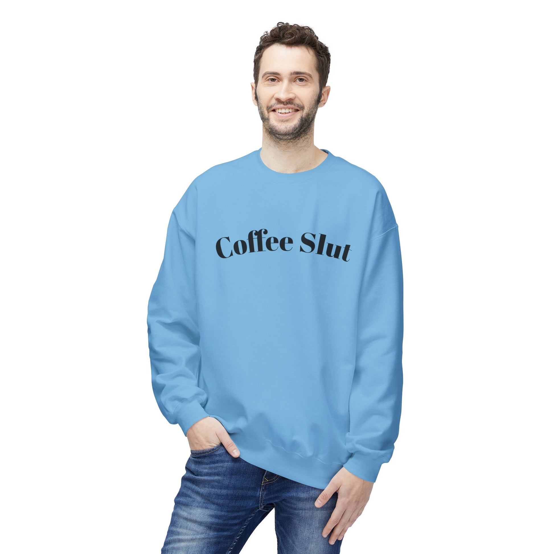 Coffee Slut Unisex Fleece Crewneck Sweatshirt