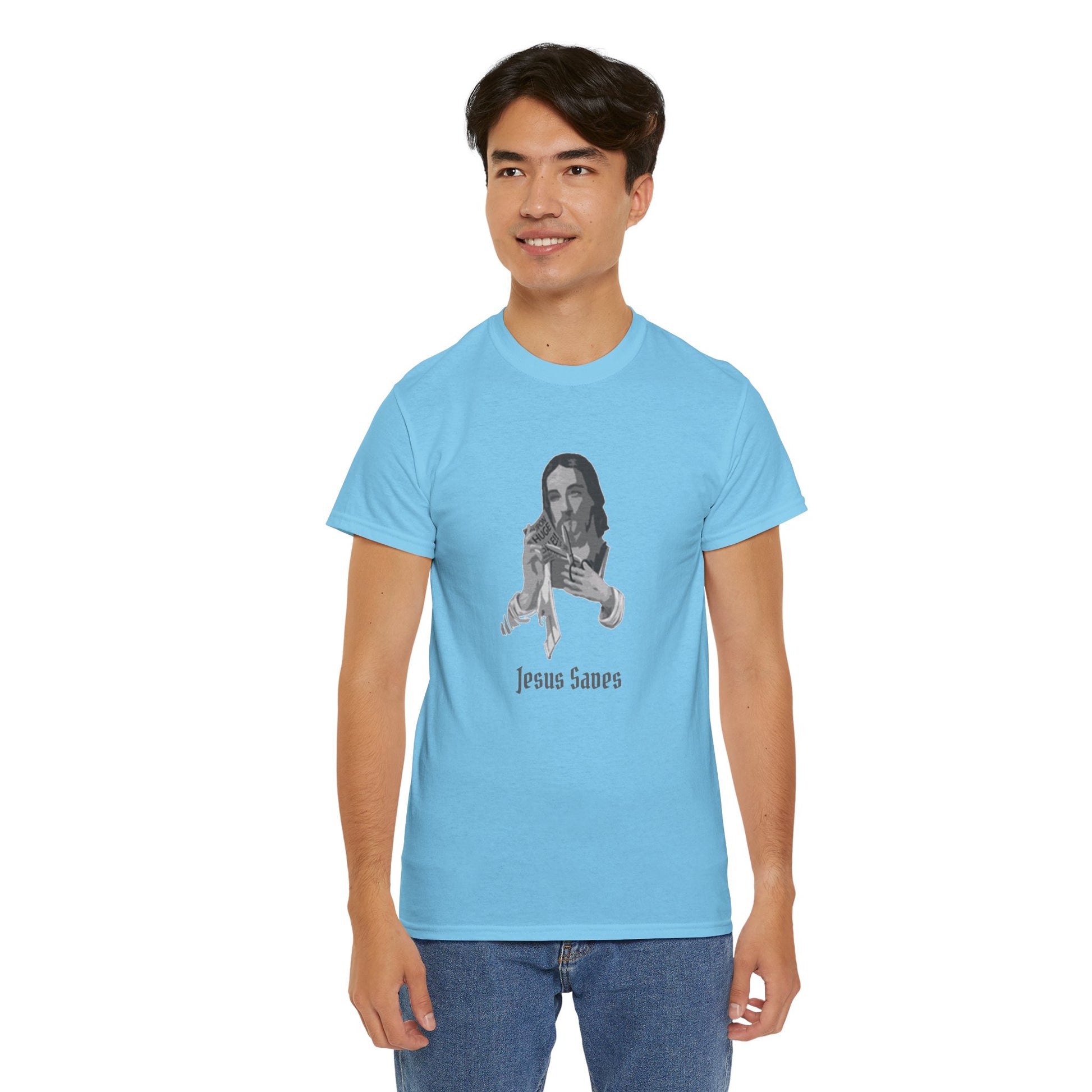 Jesus Saved Graphic Unisex Cotton Tee
