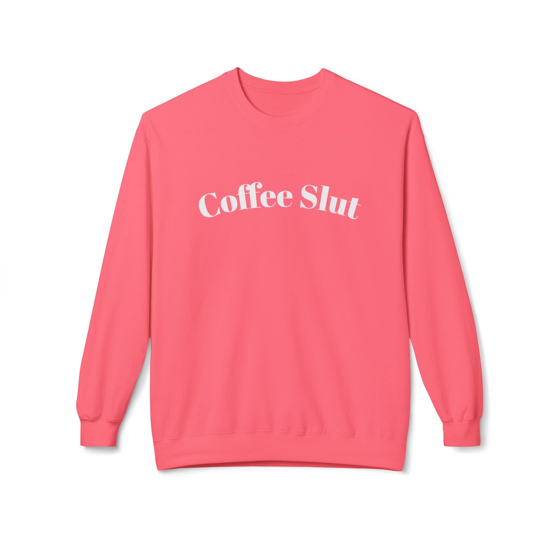 Coffee Slut Unisex Fleece Crewneck Sweatshirt