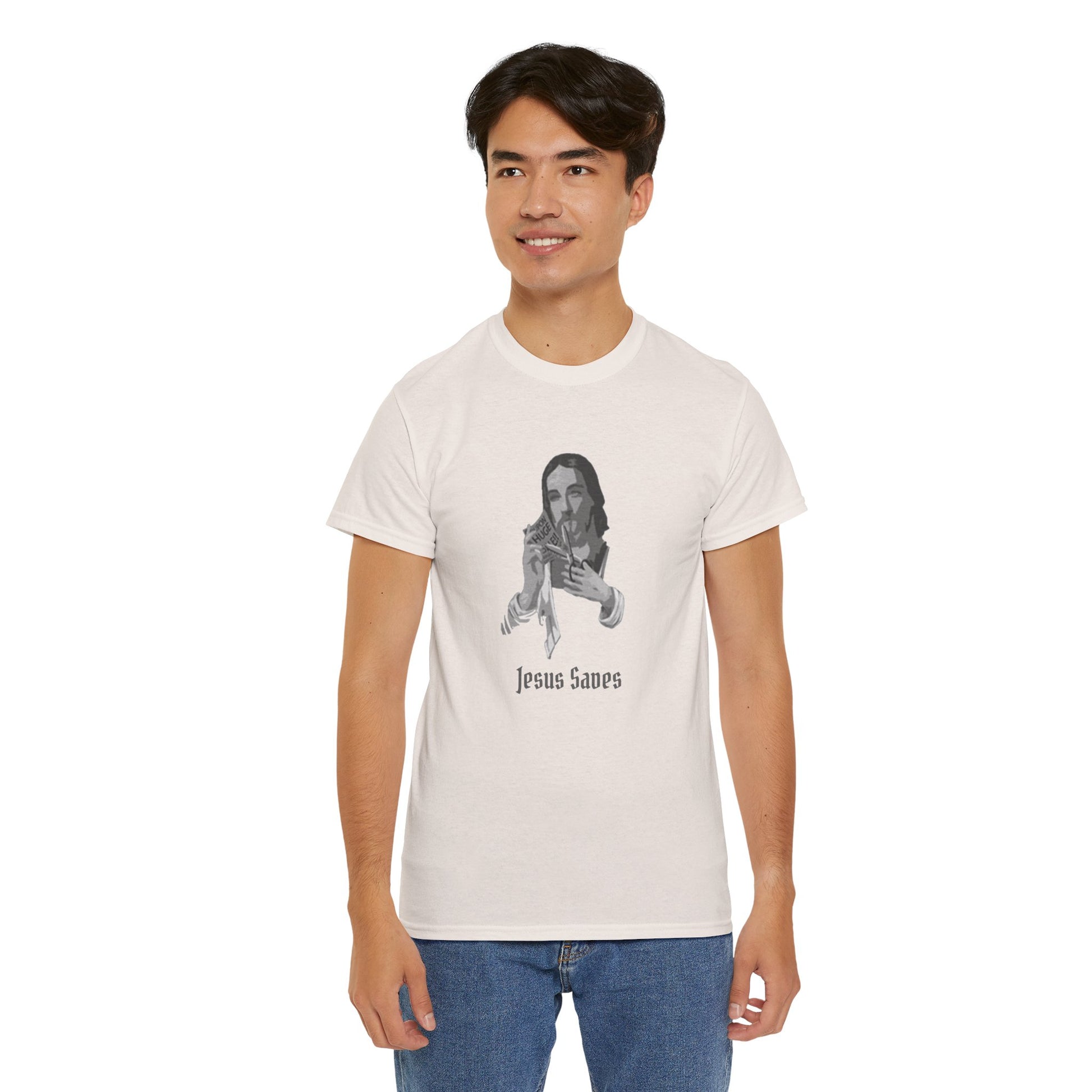 Jesus Saved Graphic Unisex Cotton Tee