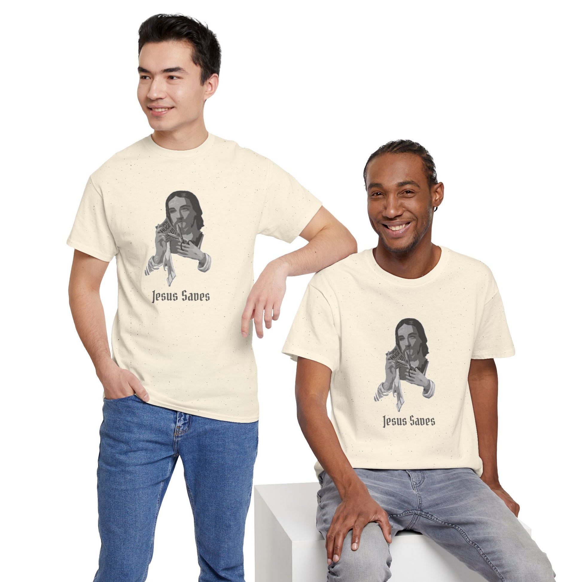 Jesus Saved Graphic Unisex Cotton Tee