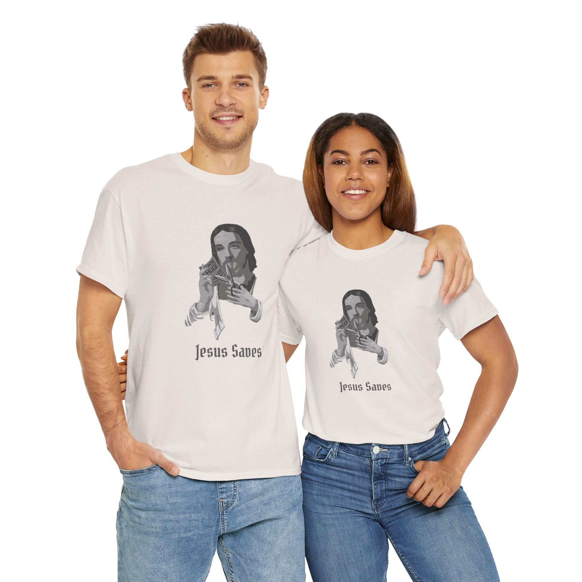 Jesus Saved Graphic Unisex Cotton Tee