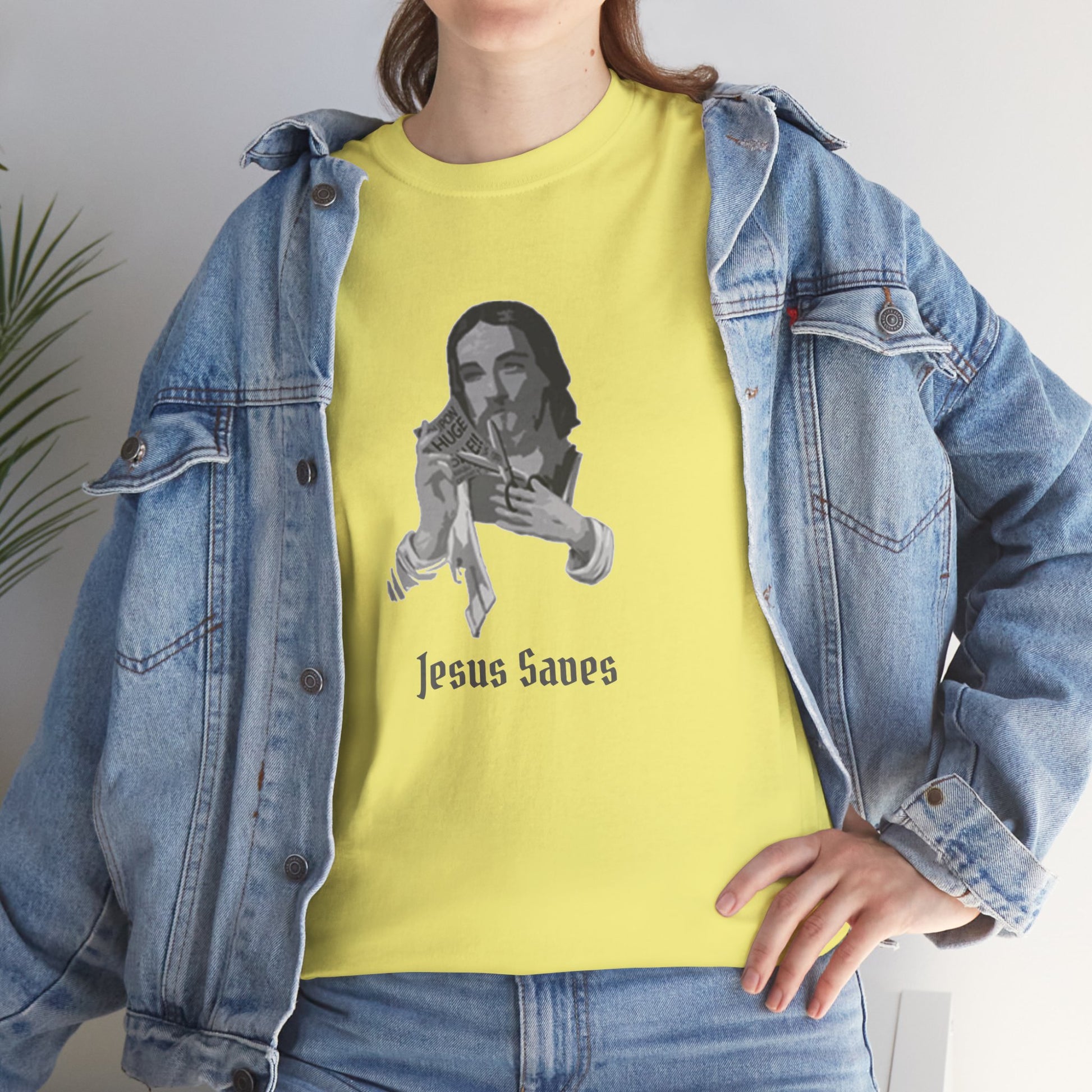 Jesus Saved Graphic Unisex Cotton Tee