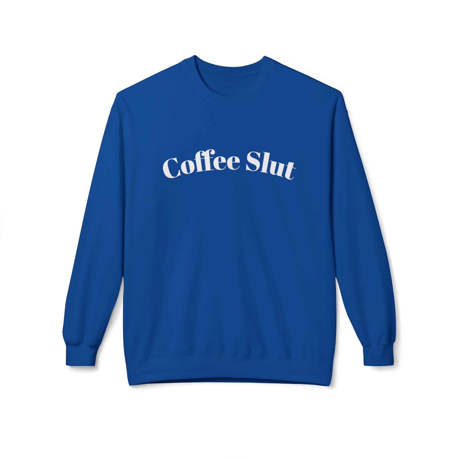 Coffee Slut Unisex Fleece Crewneck Sweatshirt