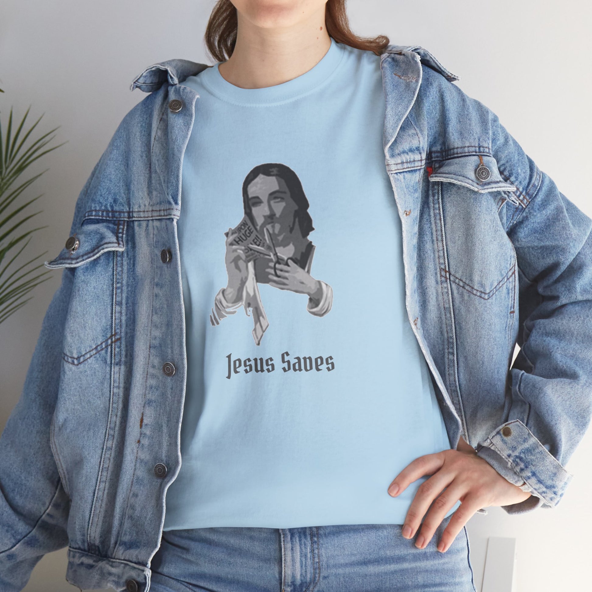 Jesus Saved Graphic Unisex Cotton Tee