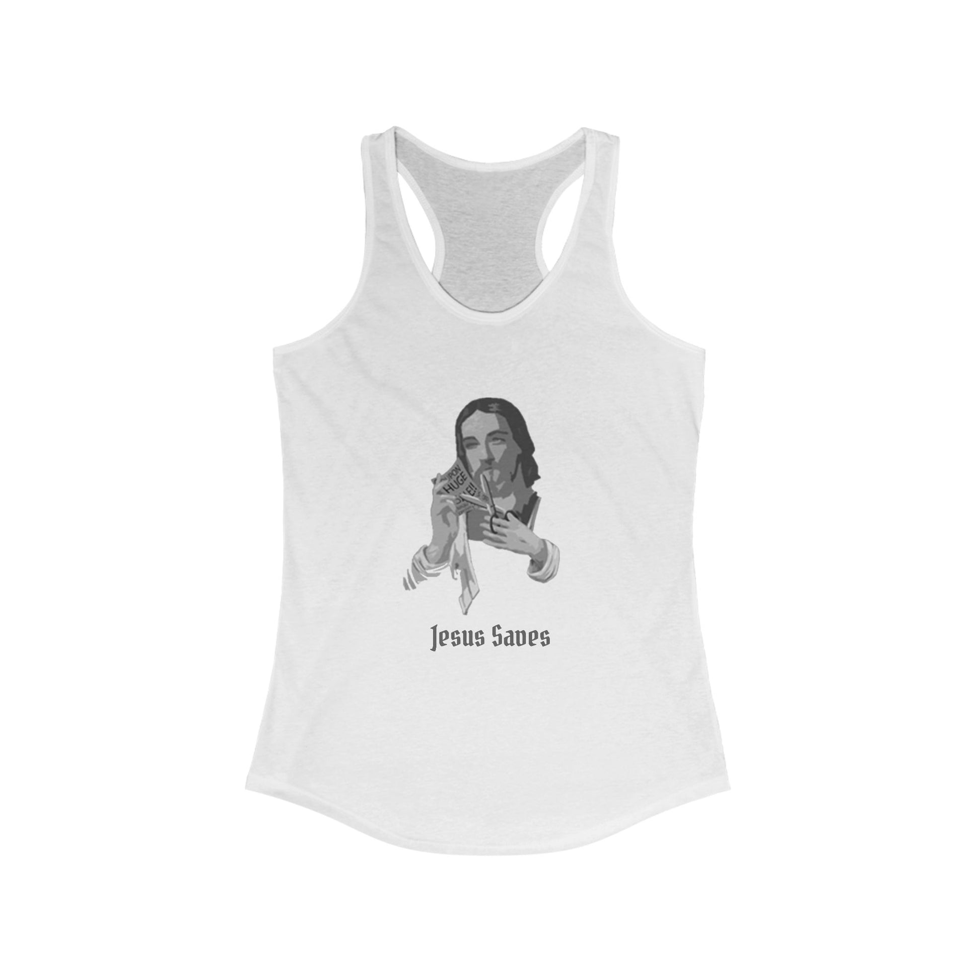 Jesus Saves Racerback Tank Top