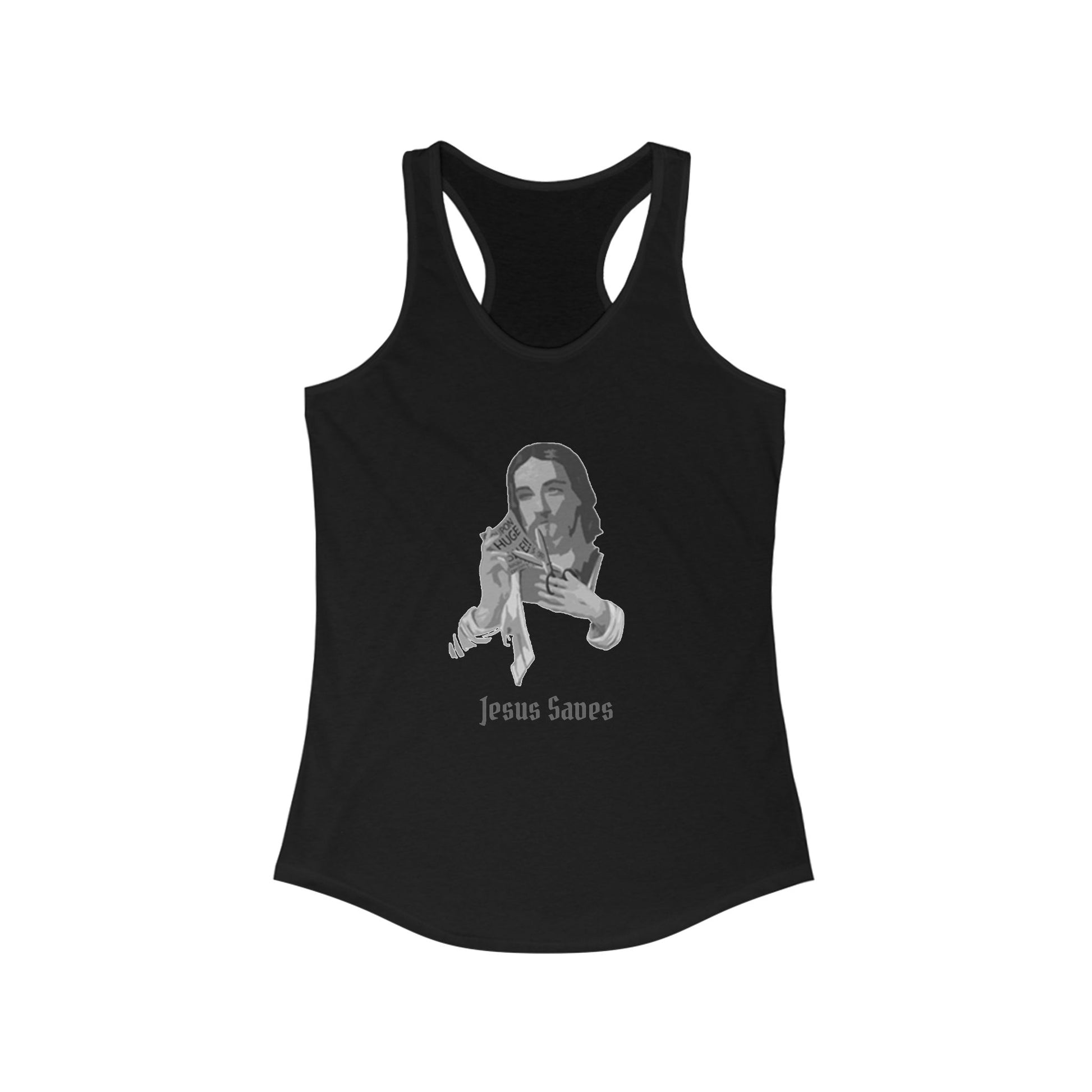 Jesus Saves Racerback Tank Top