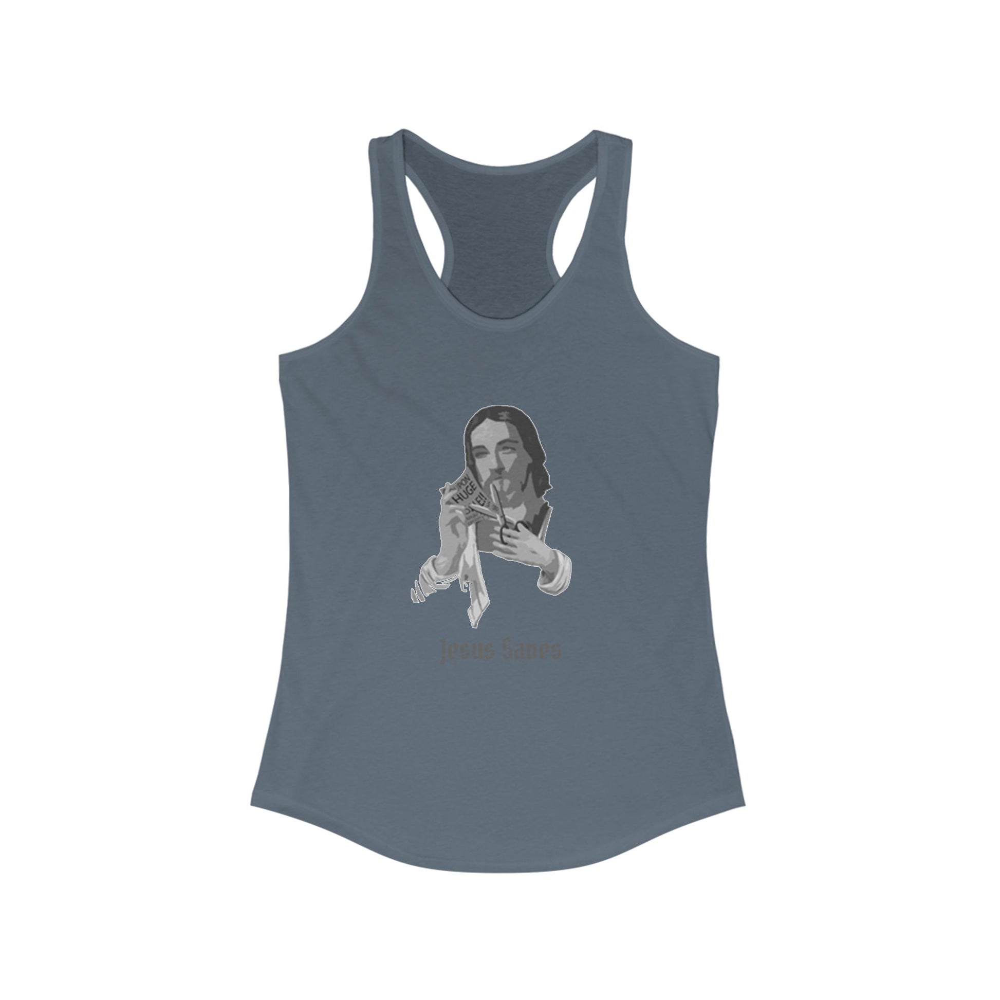 Jesus Saves Racerback Tank Top