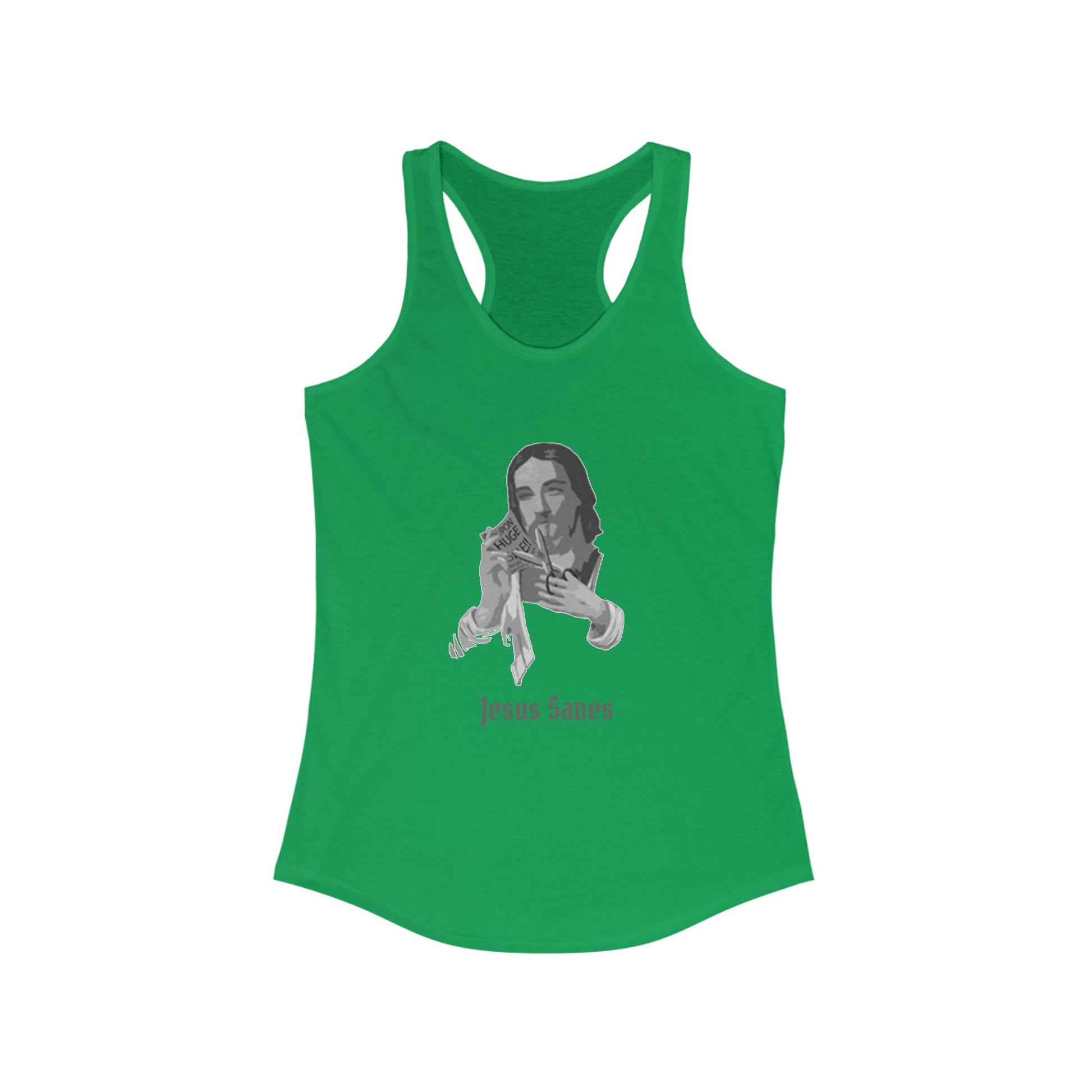 Jesus Saves Racerback Tank Top
