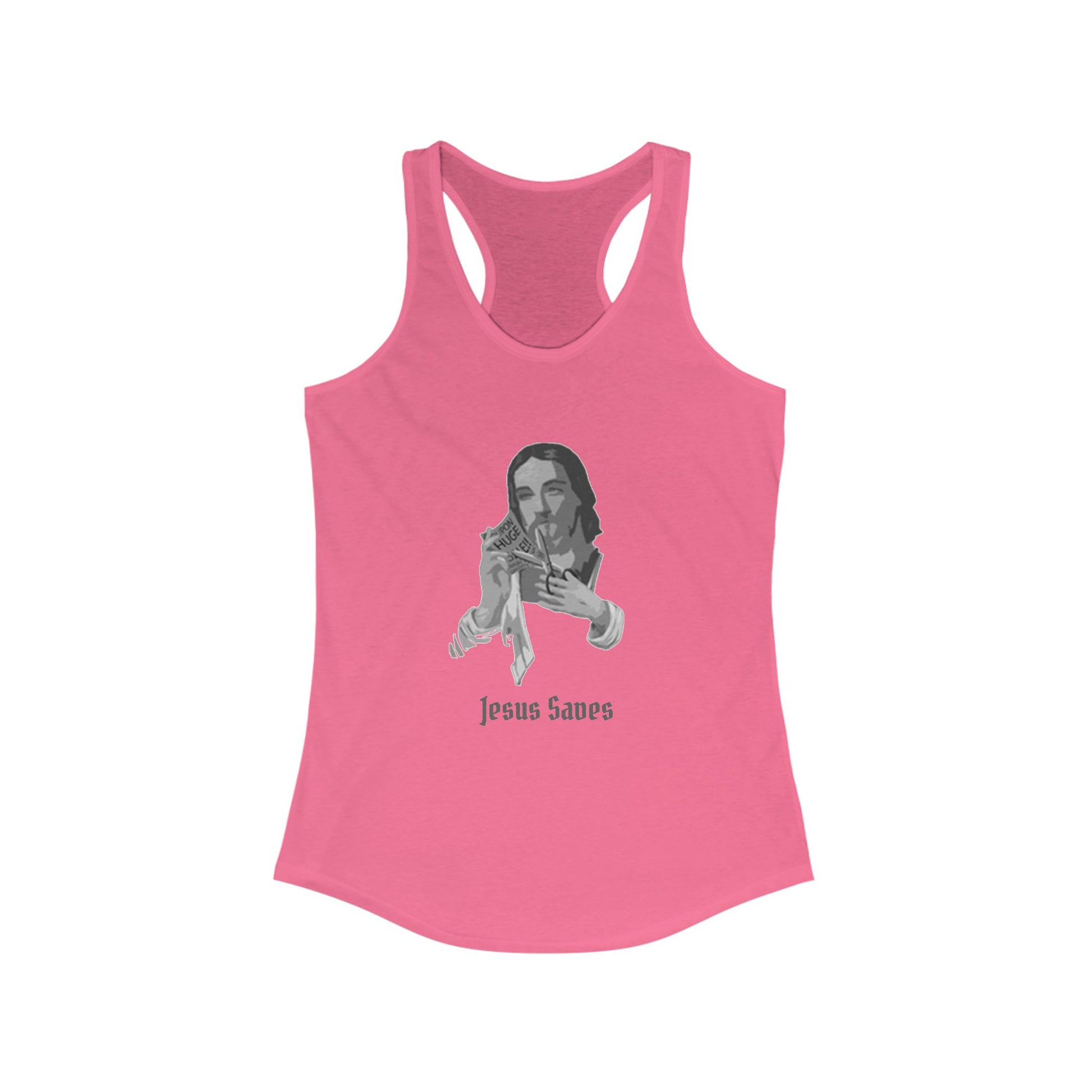Jesus Saves Racerback Tank Top