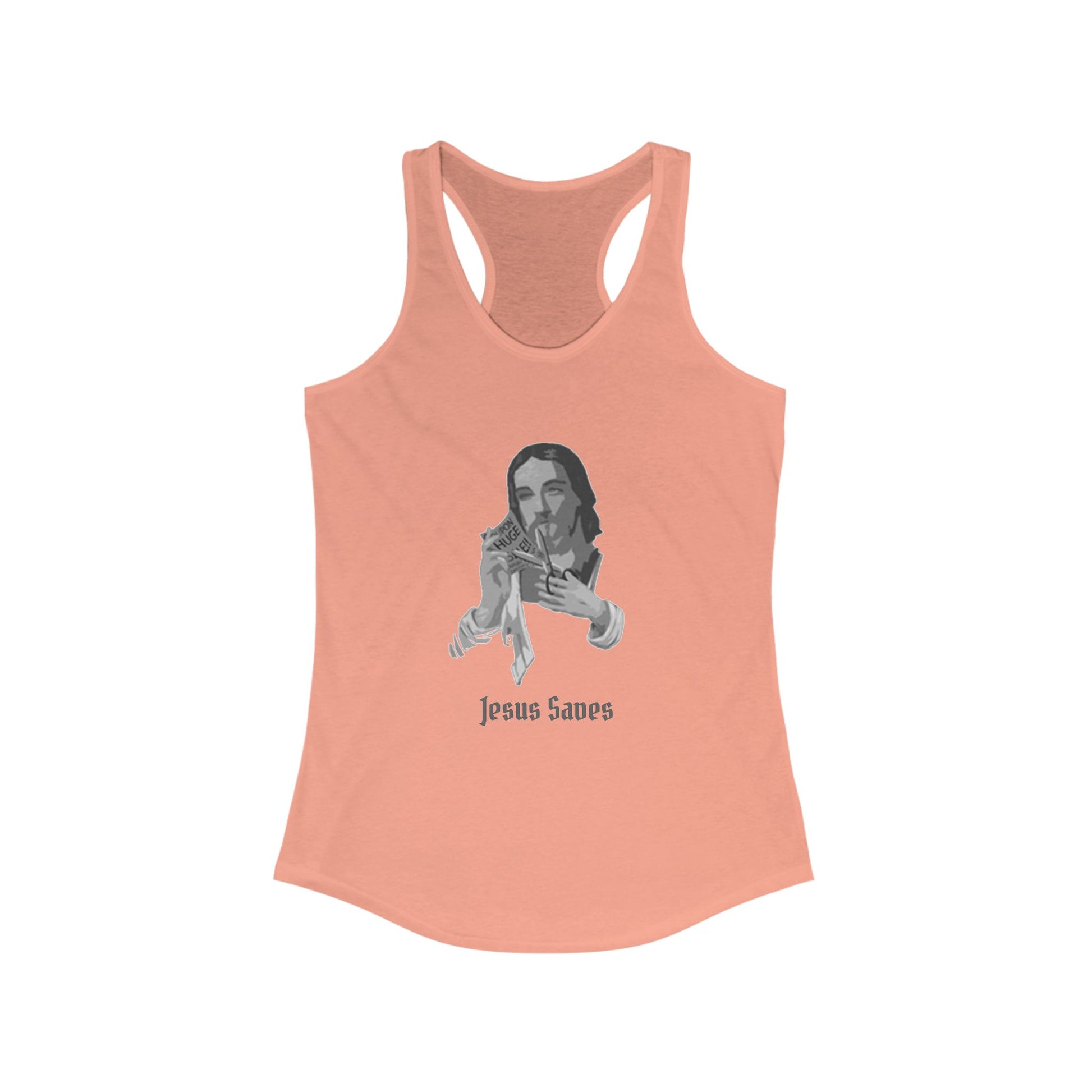 Jesus Saves Racerback Tank Top
