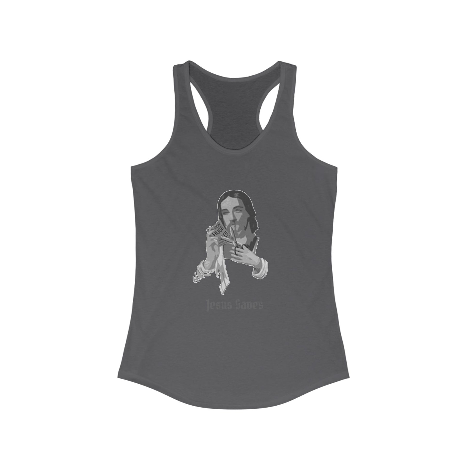 Jesus Saves Racerback Tank Top