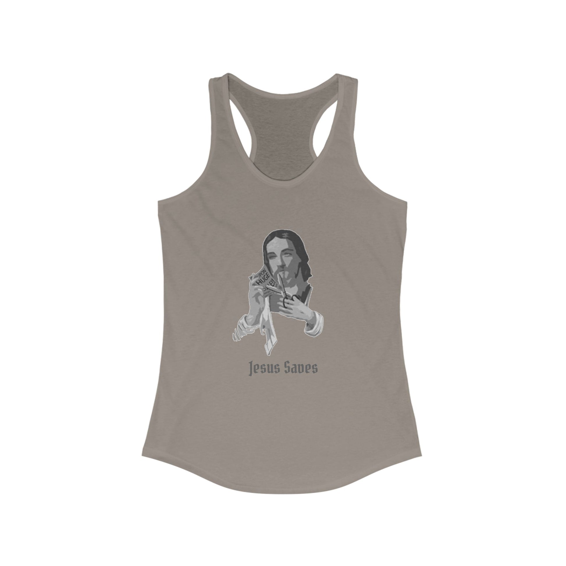 Jesus Saves Racerback Tank Top