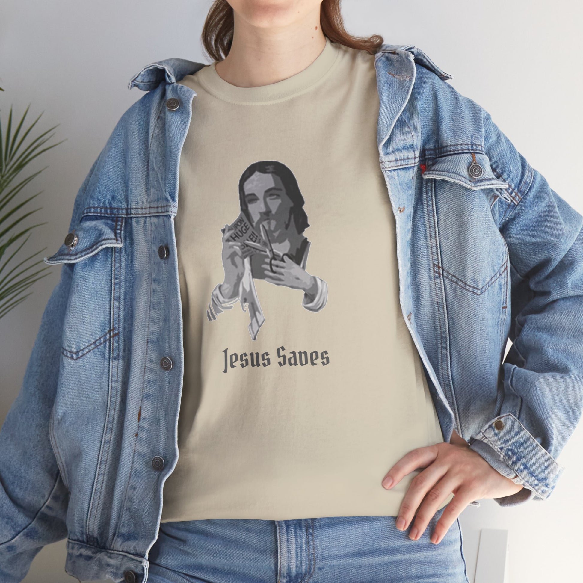 Jesus Saved Graphic Unisex Cotton Tee
