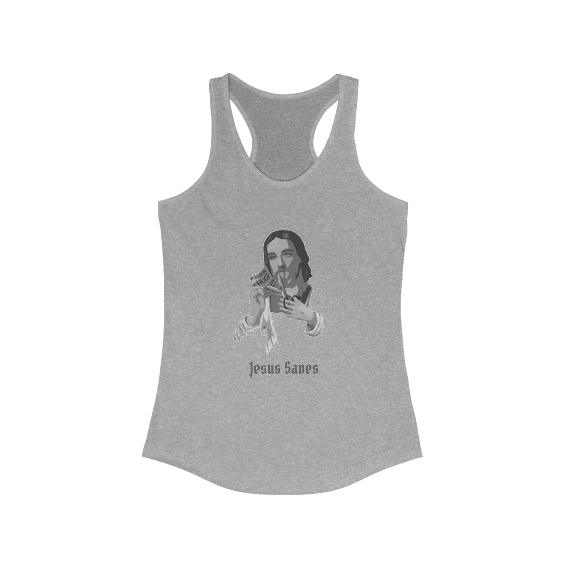 Jesus Saves Racerback Tank Top