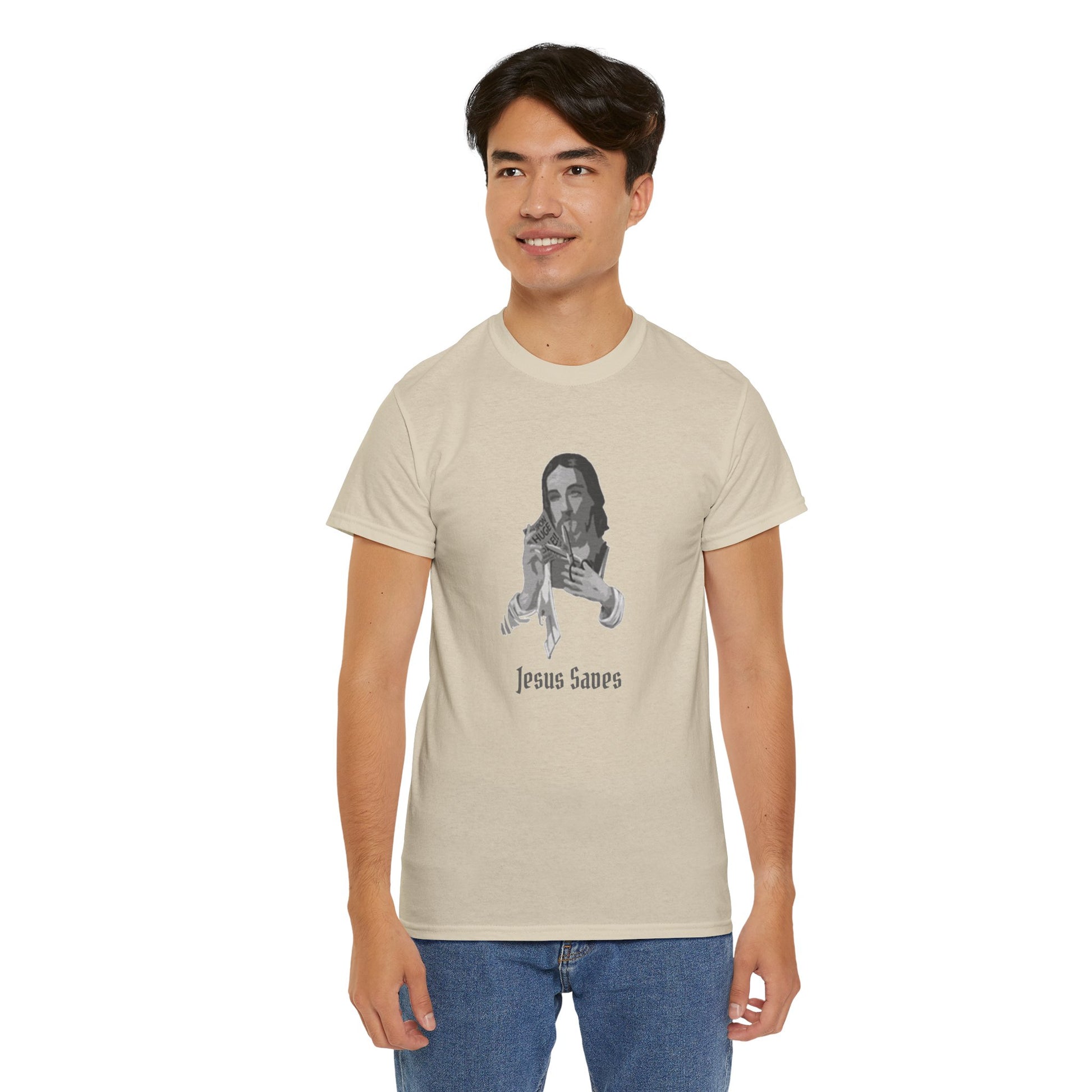 Jesus Saved Graphic Unisex Cotton Tee