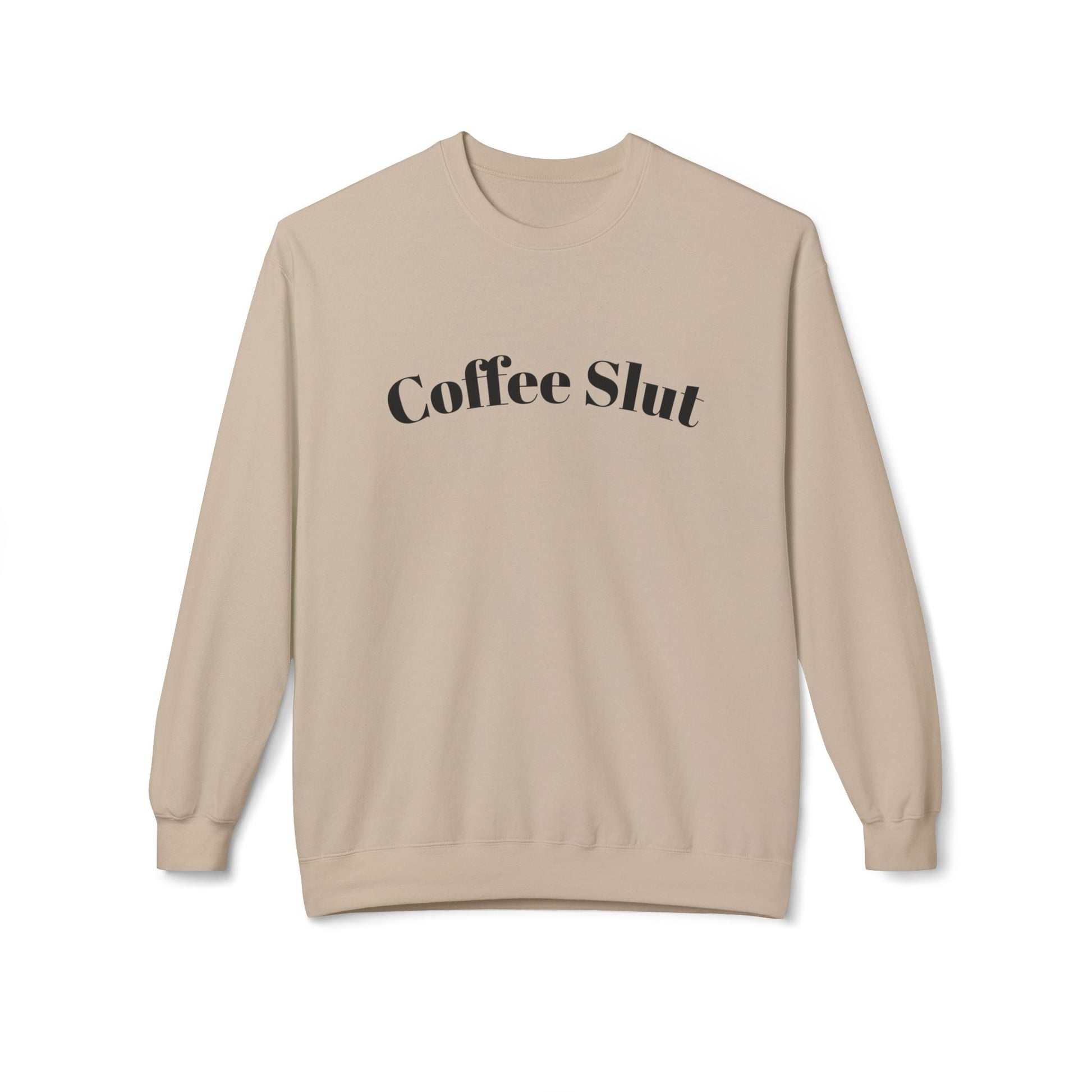 Coffee Slut Unisex Fleece Crewneck Sweatshirt