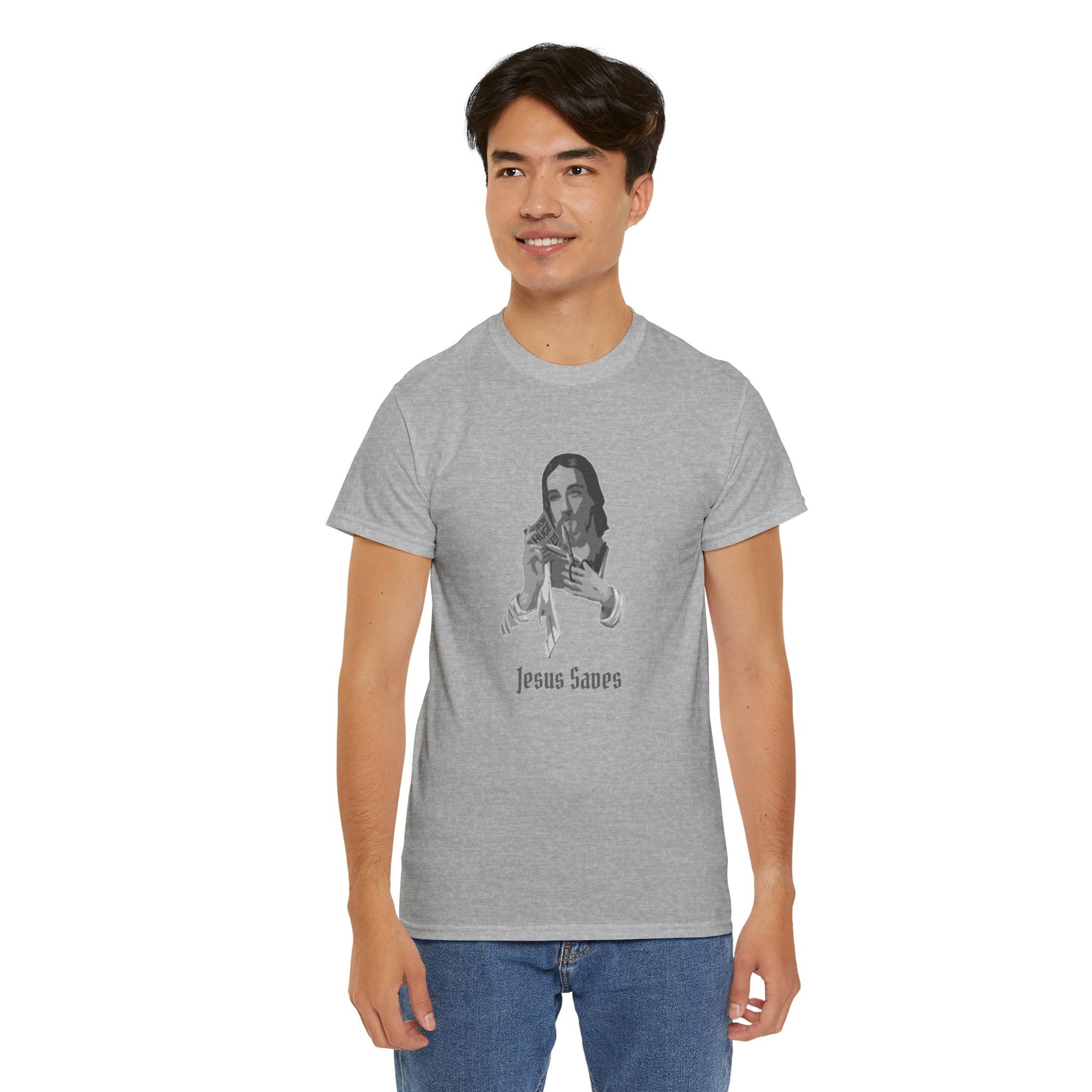 Jesus Saved Graphic Unisex Cotton Tee
