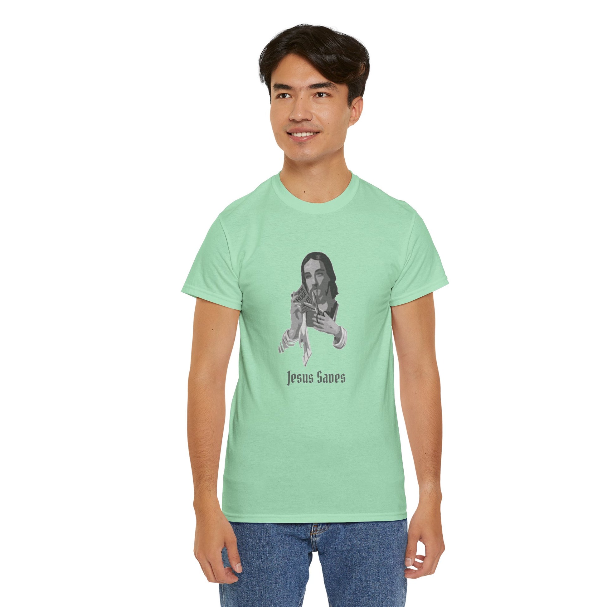 Jesus Saved Graphic Unisex Cotton Tee