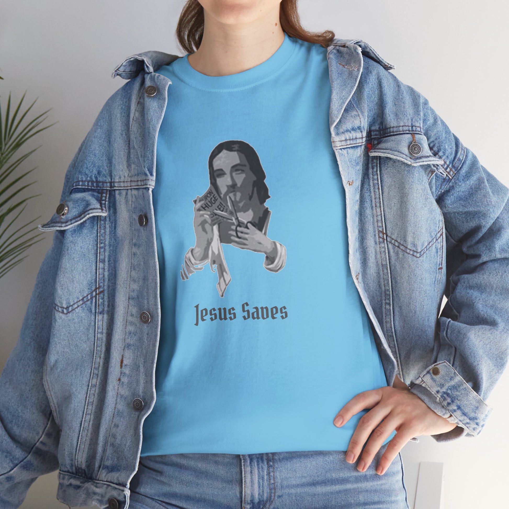 Jesus Saved Graphic Unisex Cotton Tee