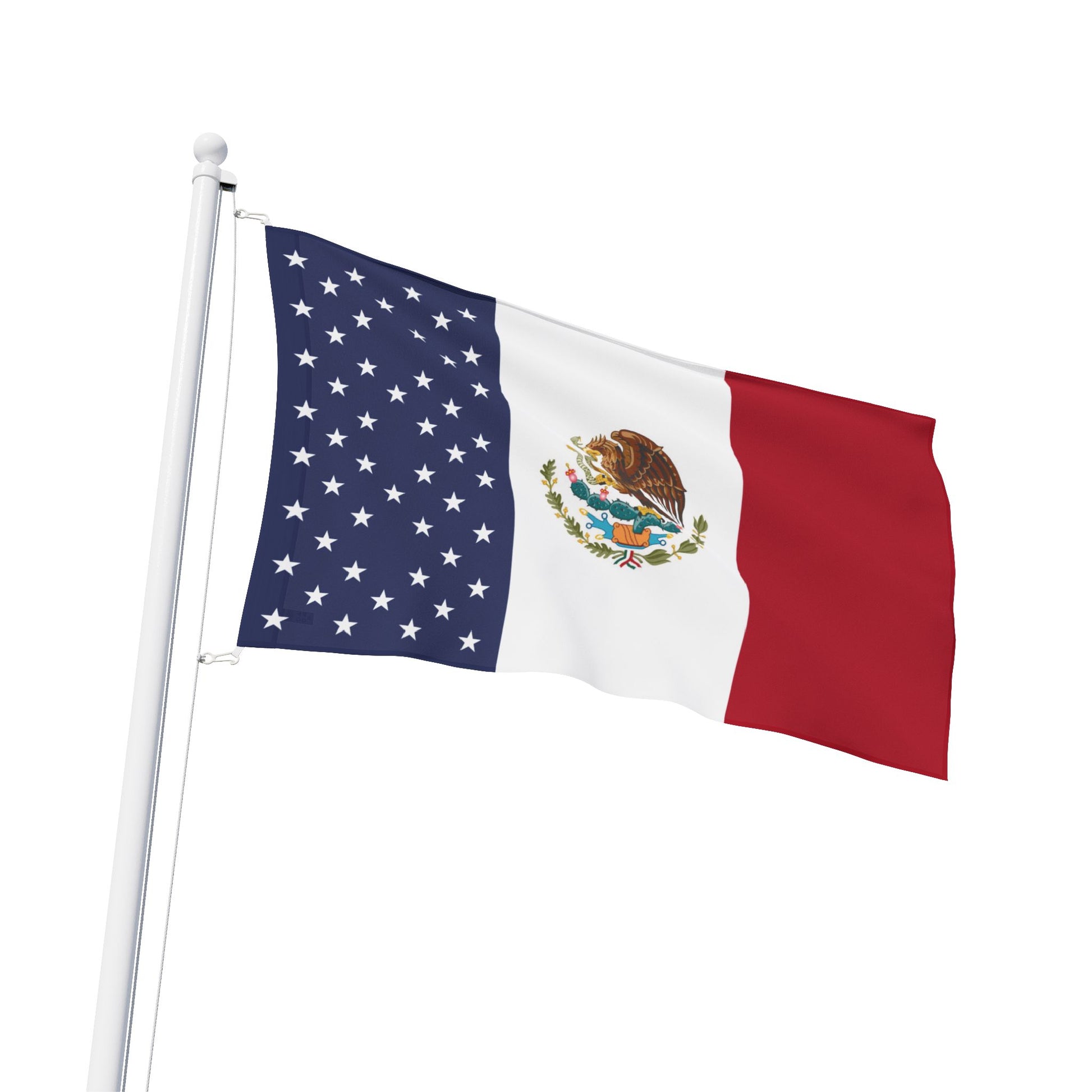 Mexican-American Flag 5x3ft.