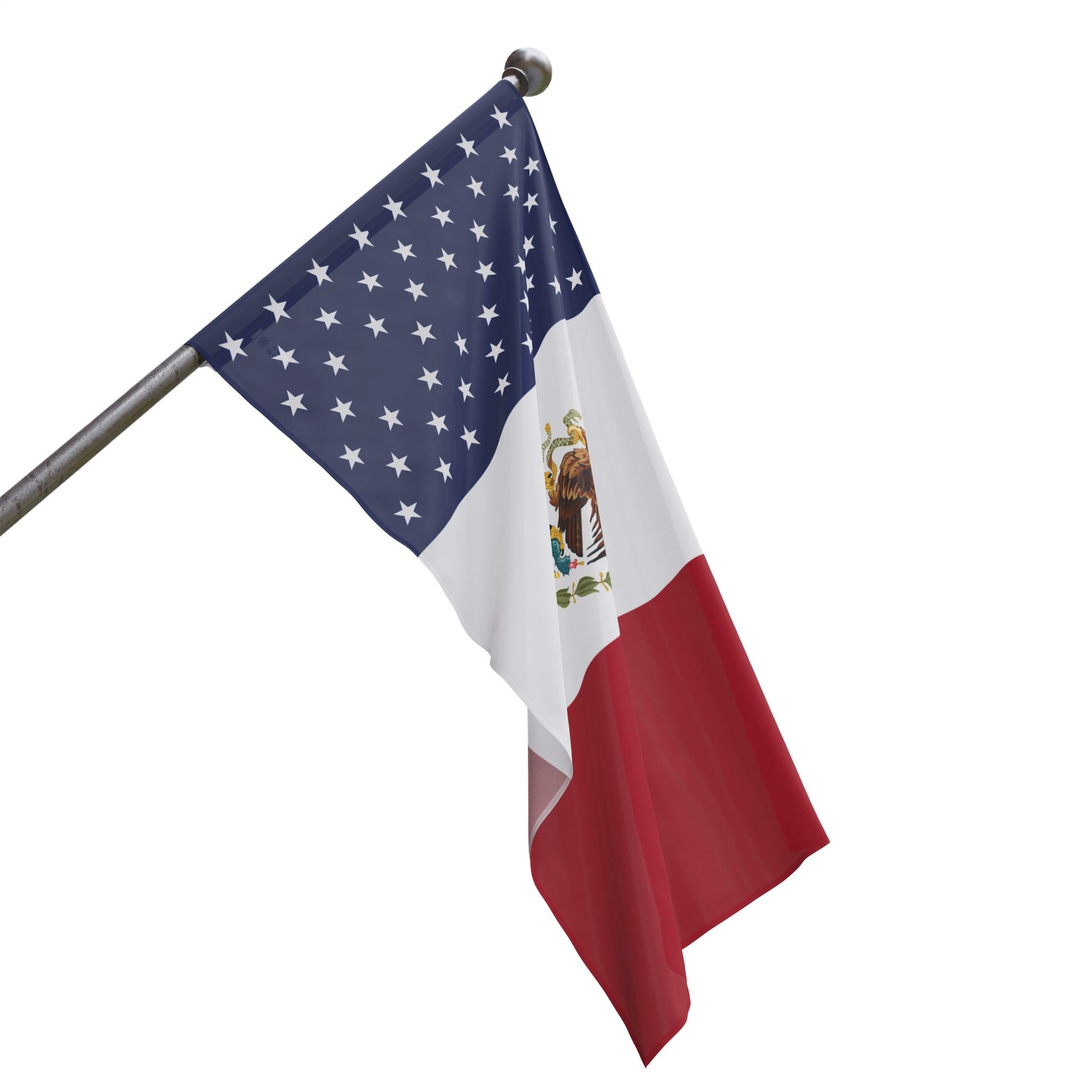 Mexican-American Flag 5x3ft.