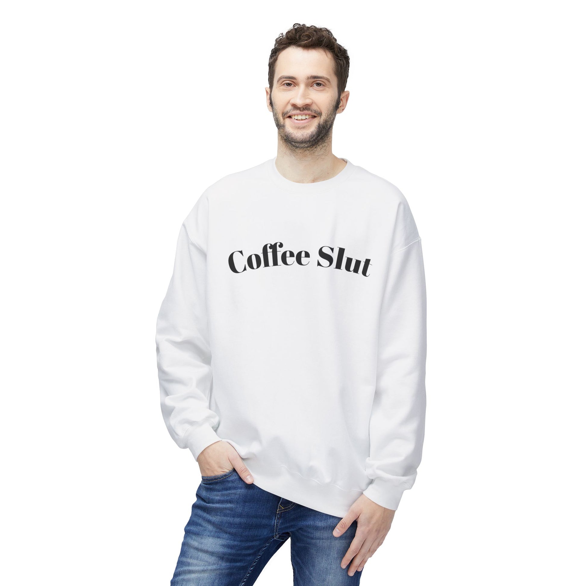 Coffee Slut Unisex Fleece Crewneck Sweatshirt