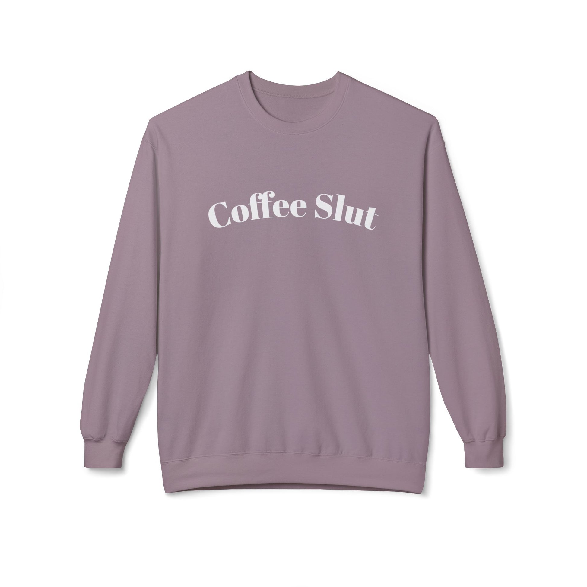 Coffee Slut Unisex Fleece Crewneck Sweatshirt