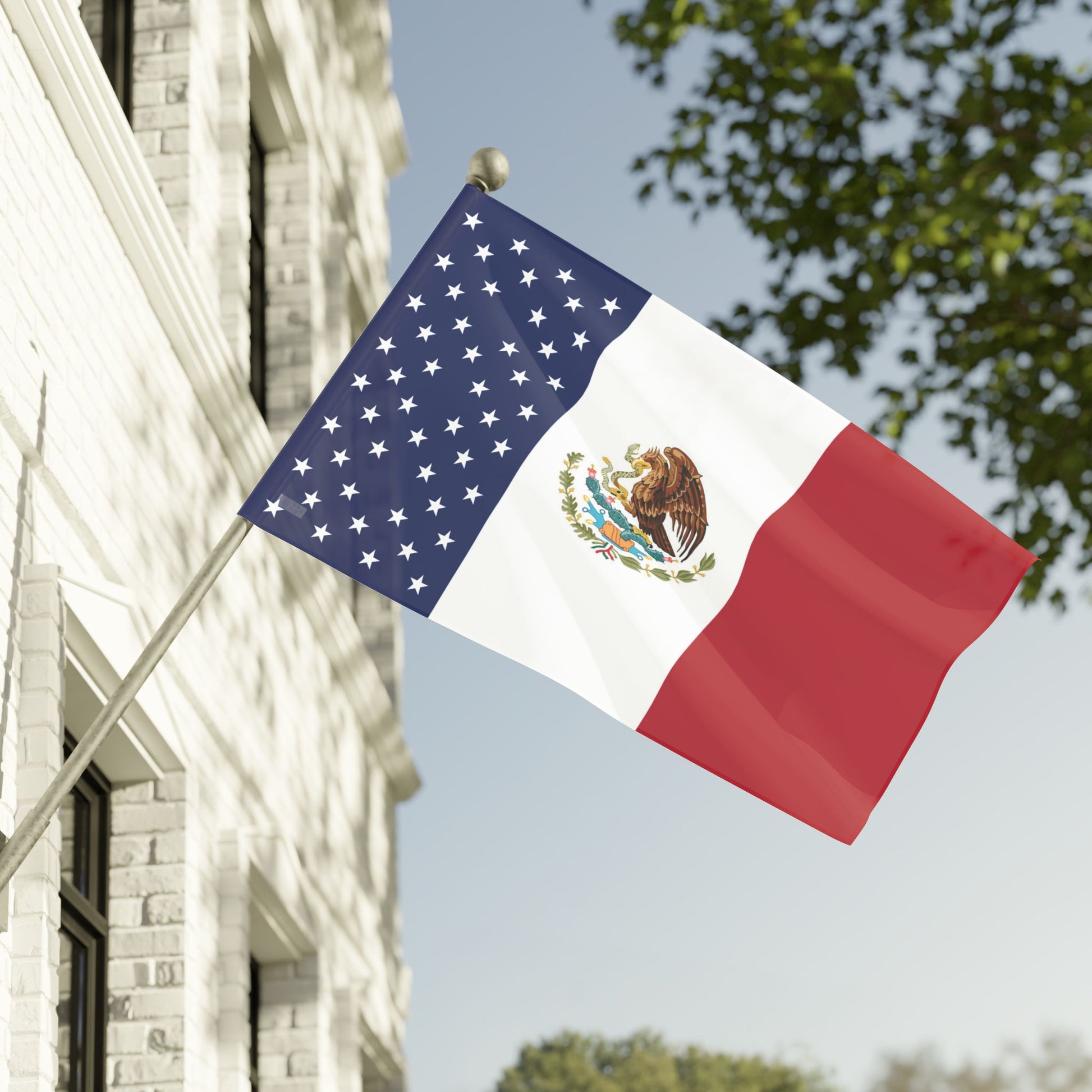 Mexican-American Flag 5x3ft.