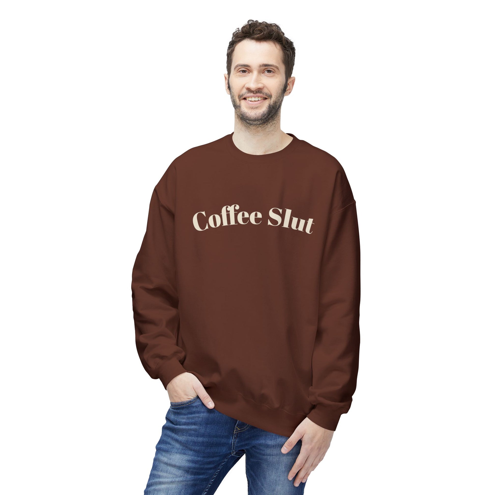 Coffee Slut Unisex Fleece Crewneck Sweatshirt