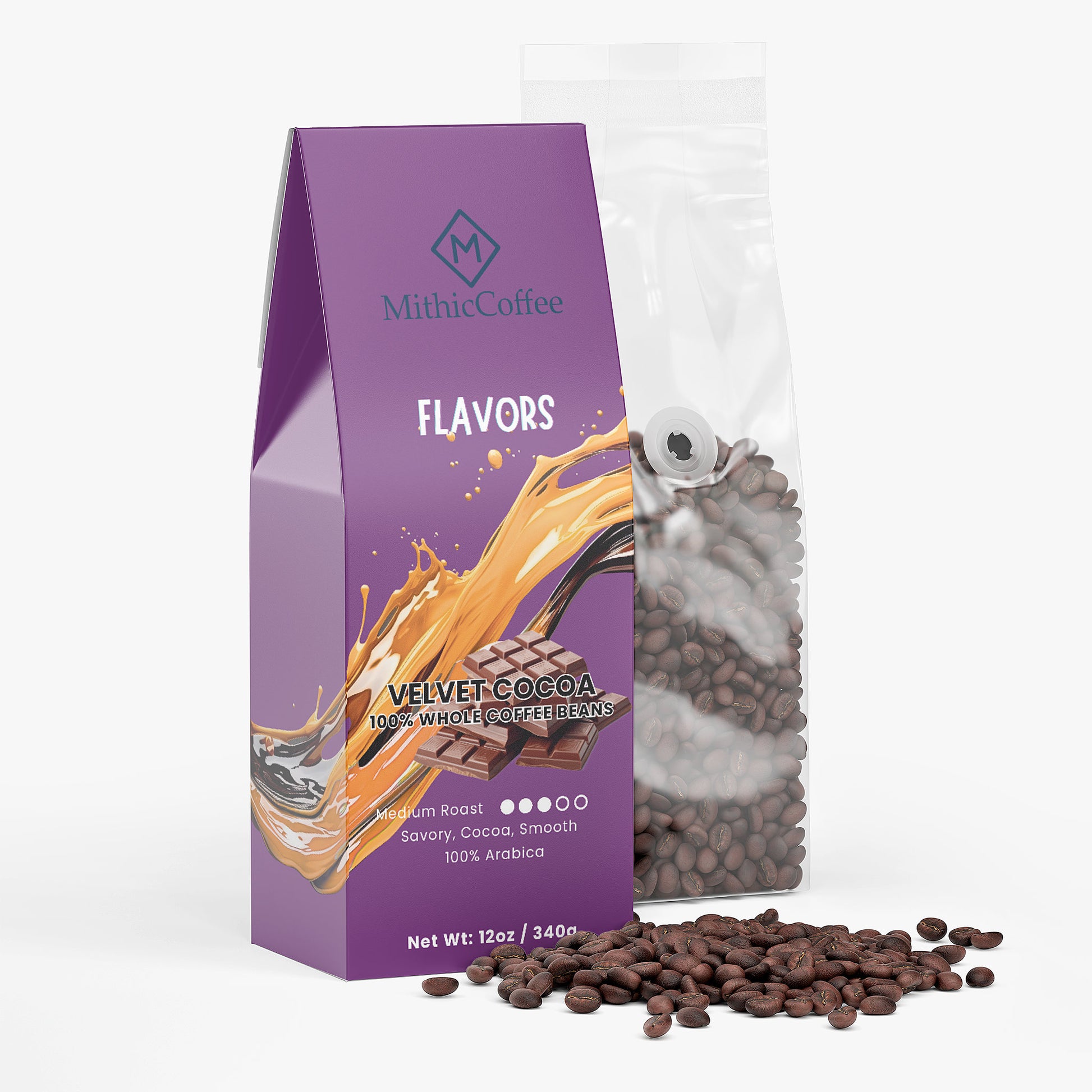 Velvet Cocoa Coffee - Beans (Medium Roast)
