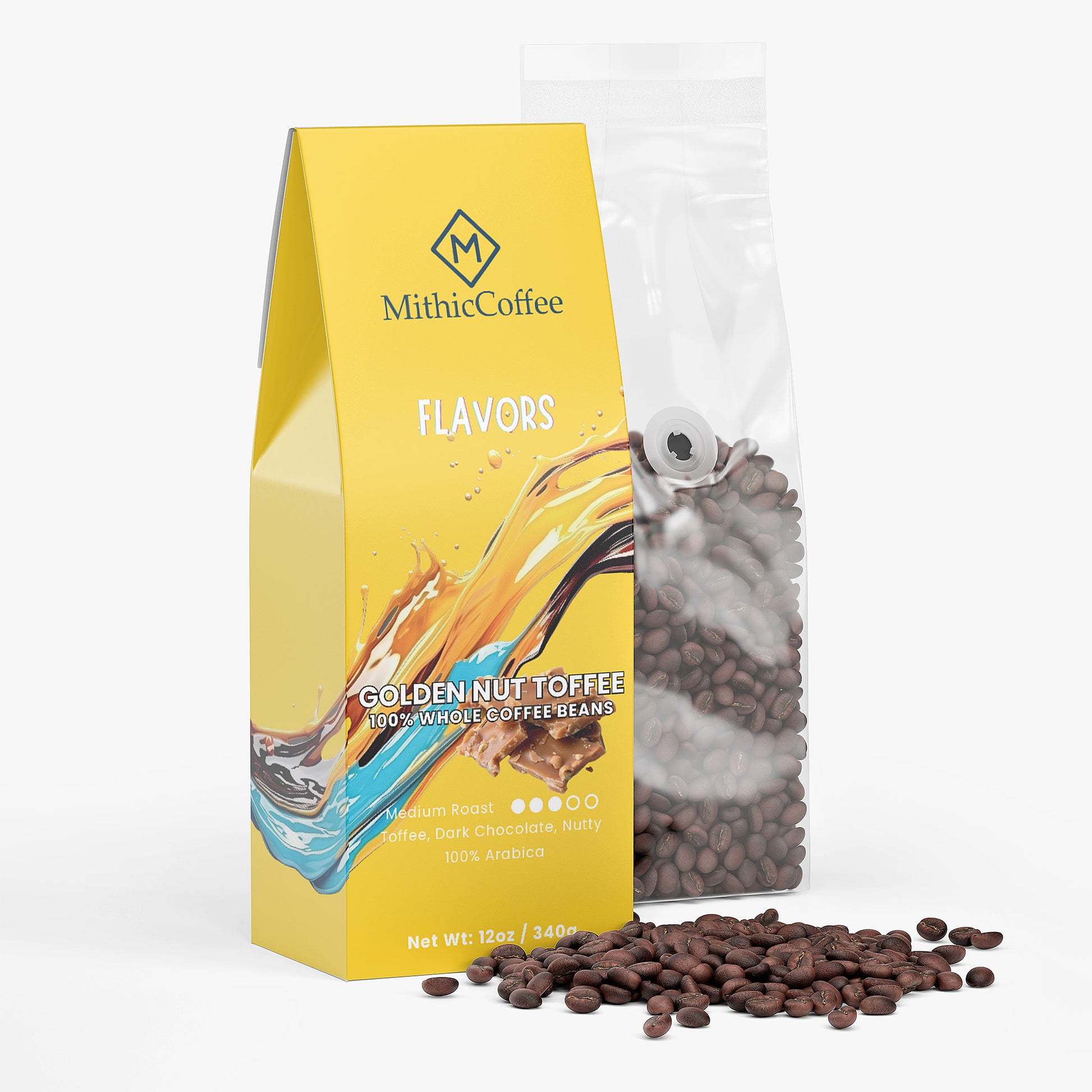 Golden Nut Toffee Coffee - Beans (Medium Roast)