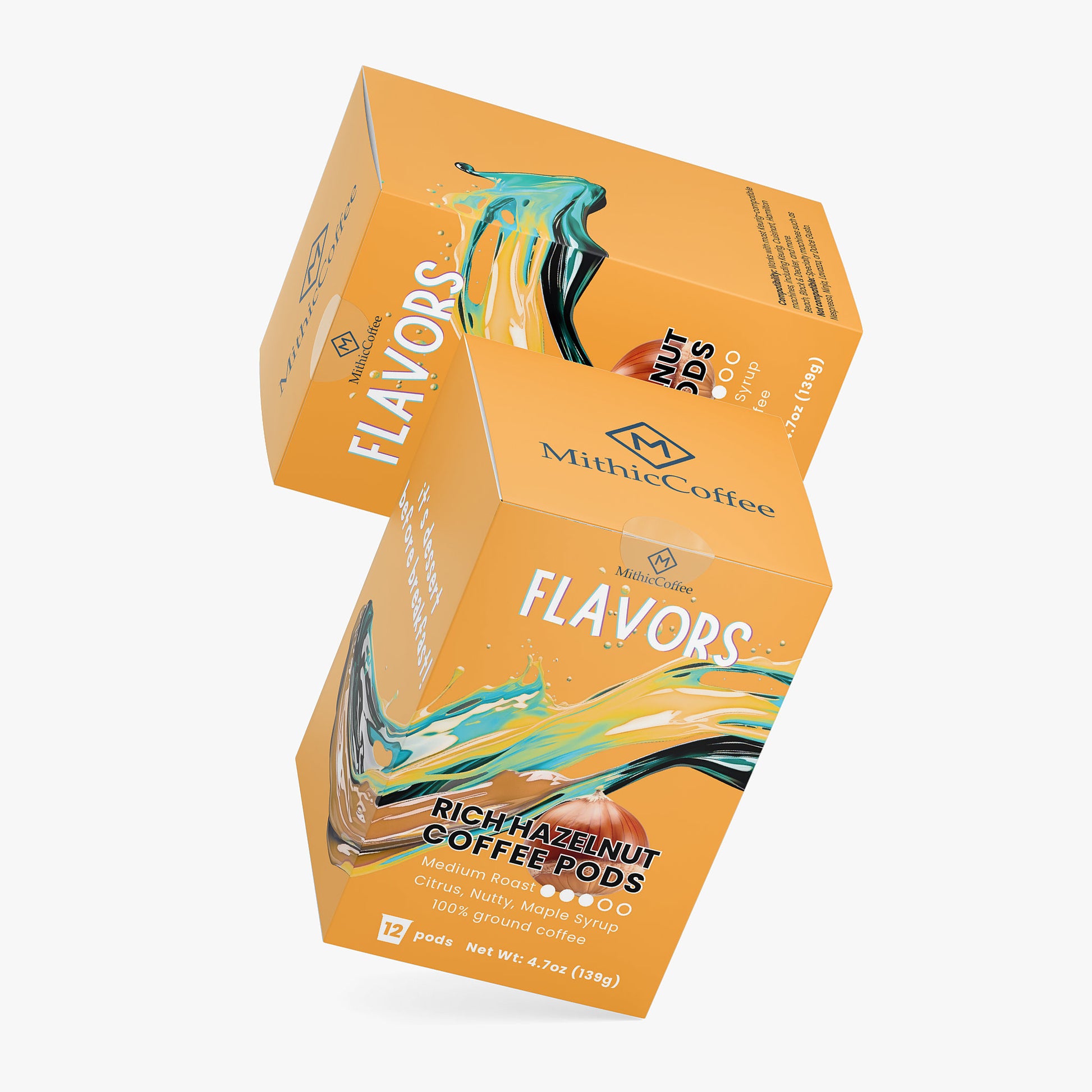 Rich Hazelnut Coffee Pods (Medium Roast)