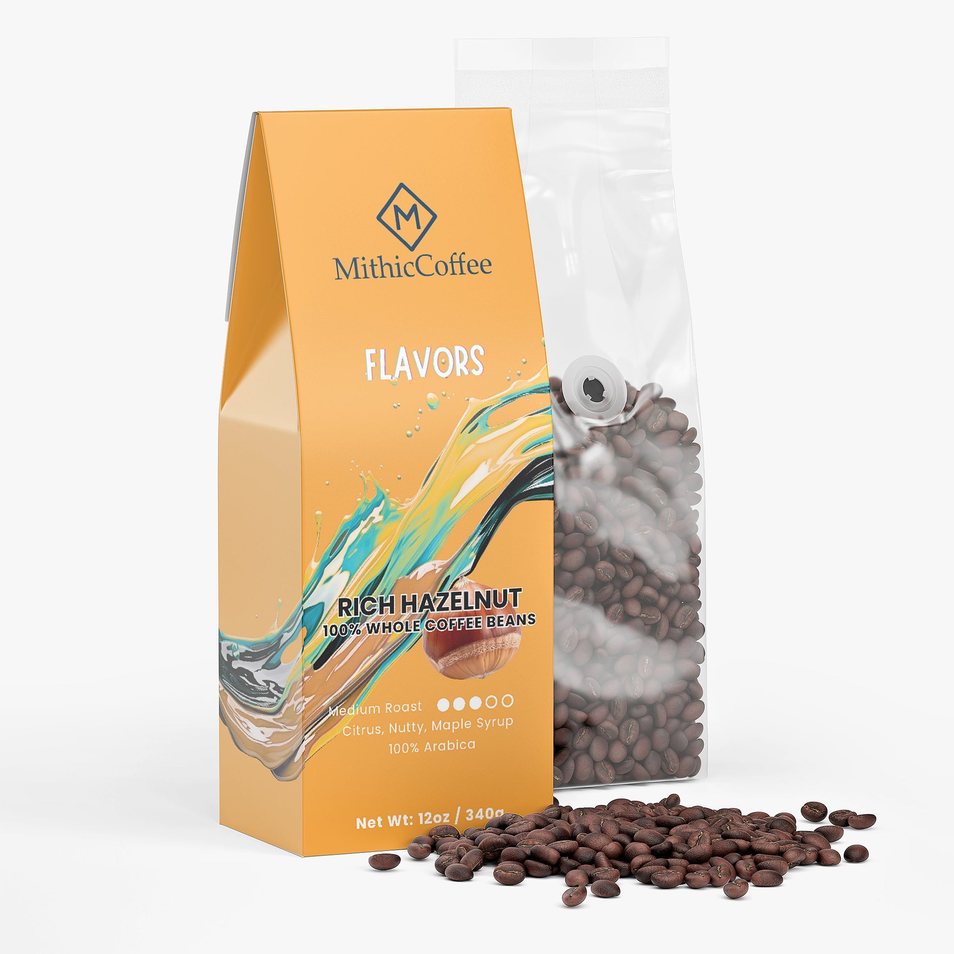 Rich Hazelnut Coffee - Beans (Medium Roast)