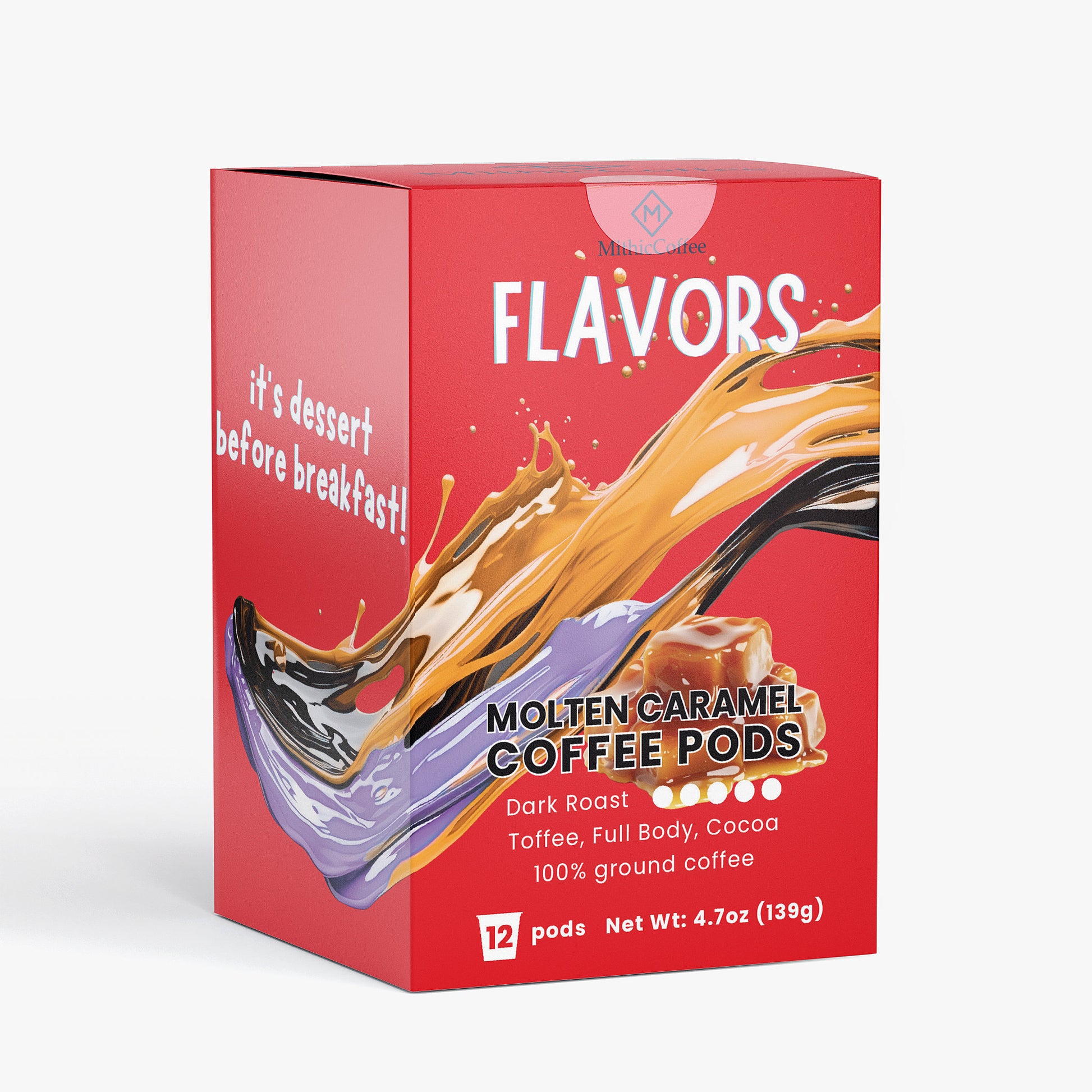 Molten Caramel Coffee Pods (Dark Roast)