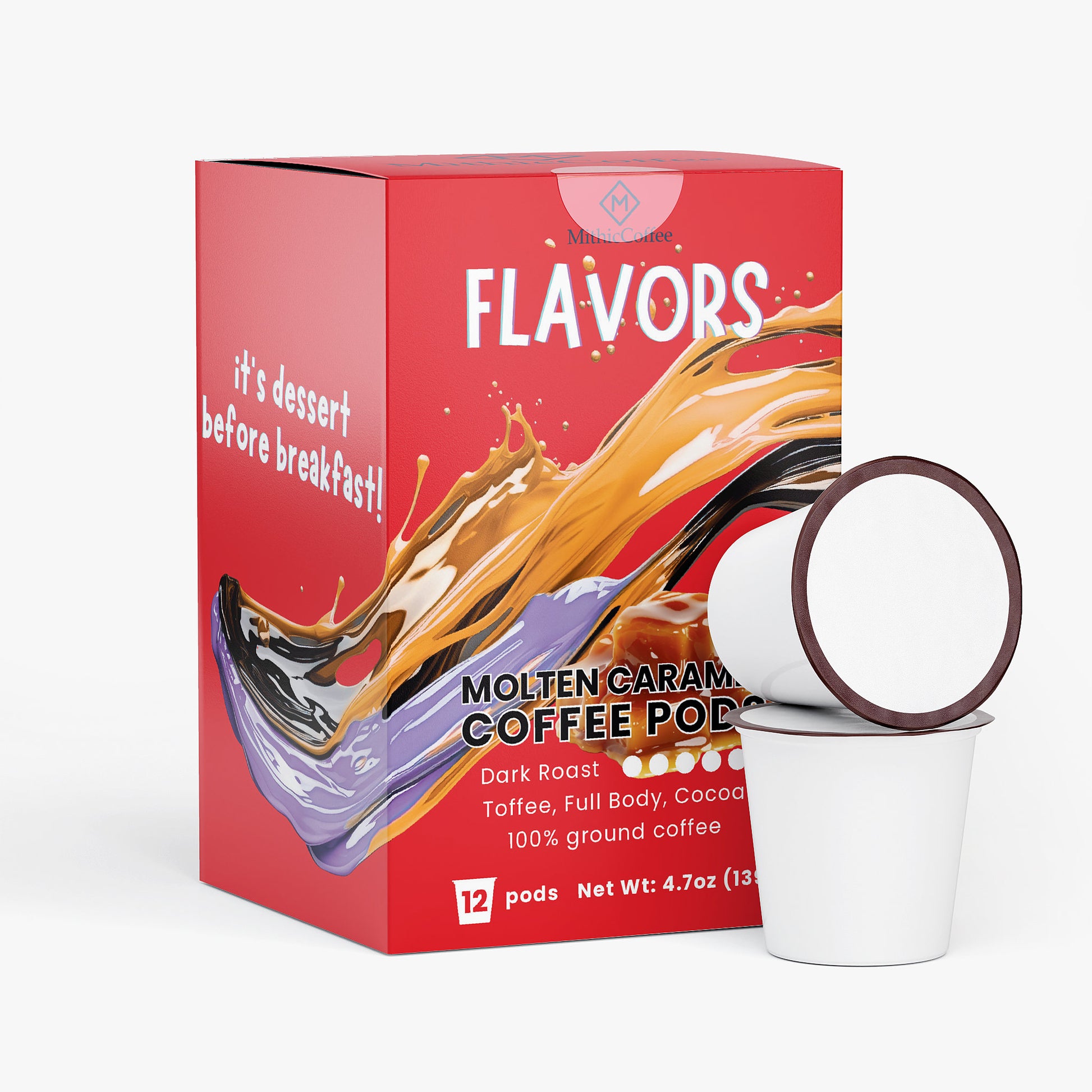 Molten Caramel Coffee Pods (Dark Roast)