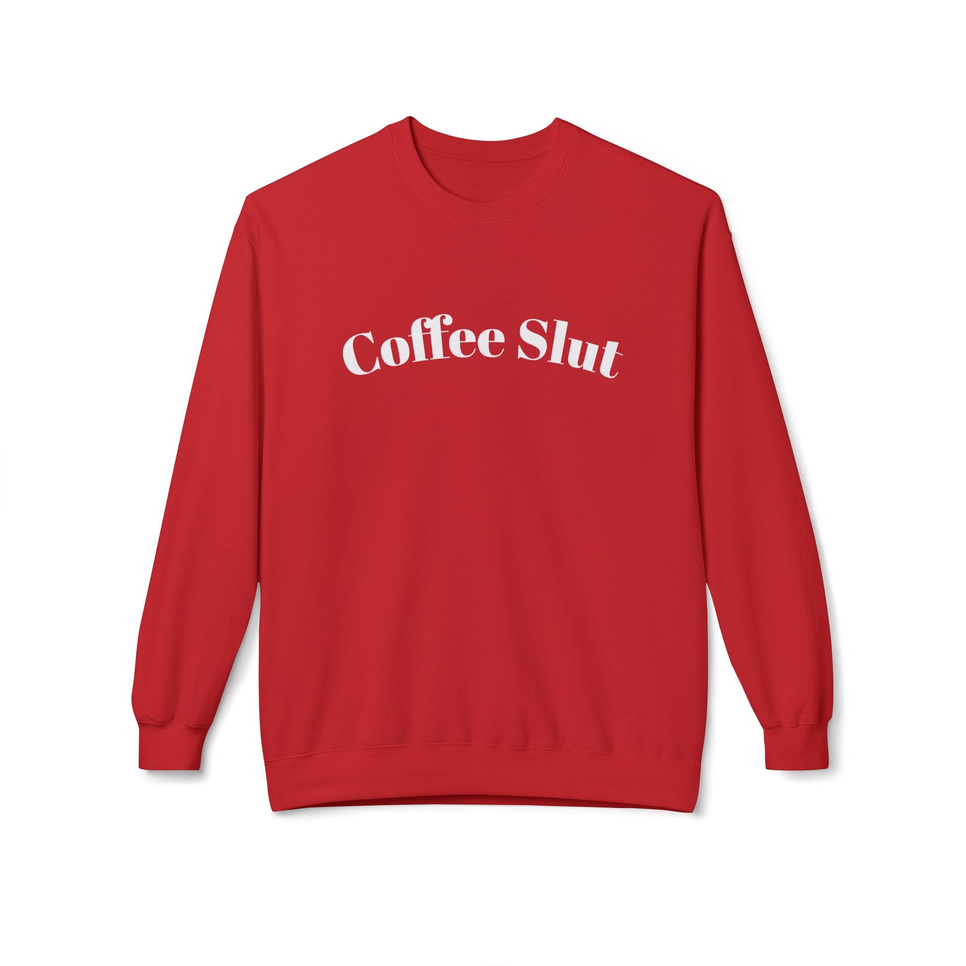Coffee Slut Unisex Fleece Crewneck Sweatshirt