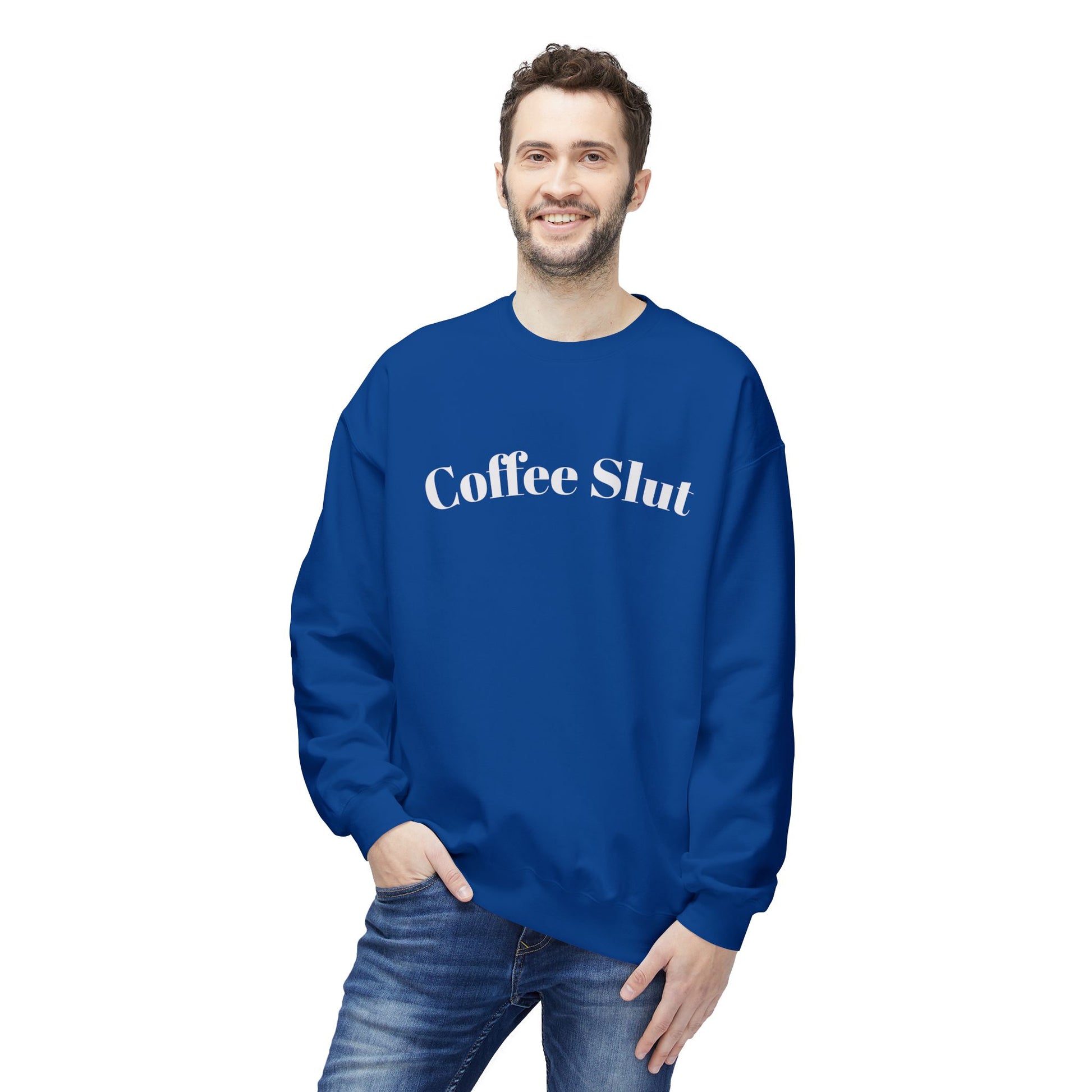 Coffee Slut Unisex Fleece Crewneck Sweatshirt
