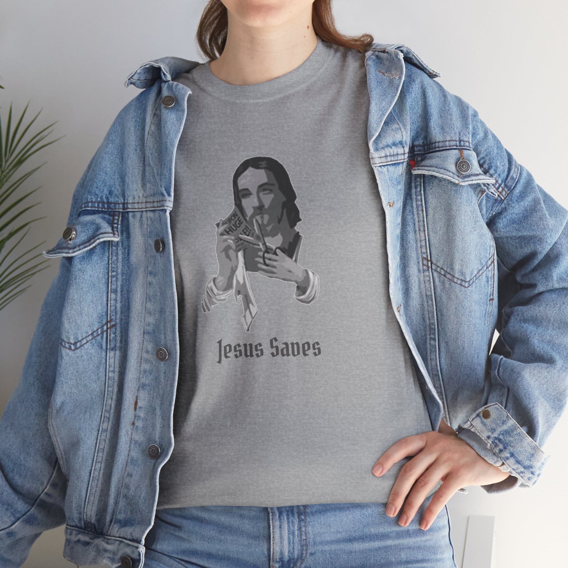 Jesus Saved Graphic Unisex Cotton Tee
