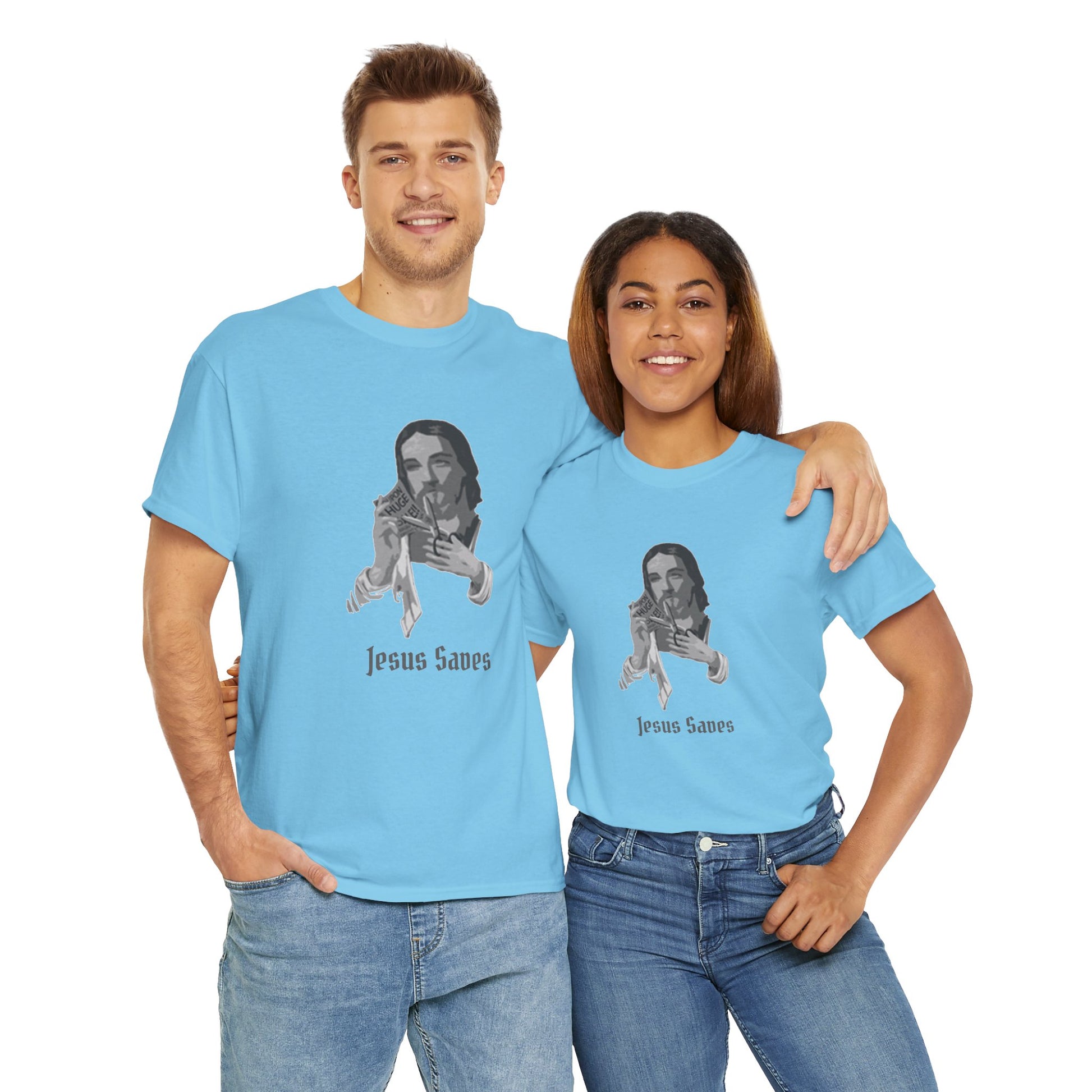 Jesus Saved Graphic Unisex Cotton Tee