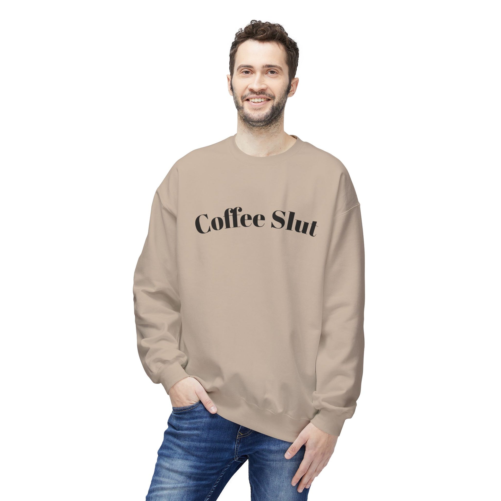 Coffee Slut Unisex Fleece Crewneck Sweatshirt