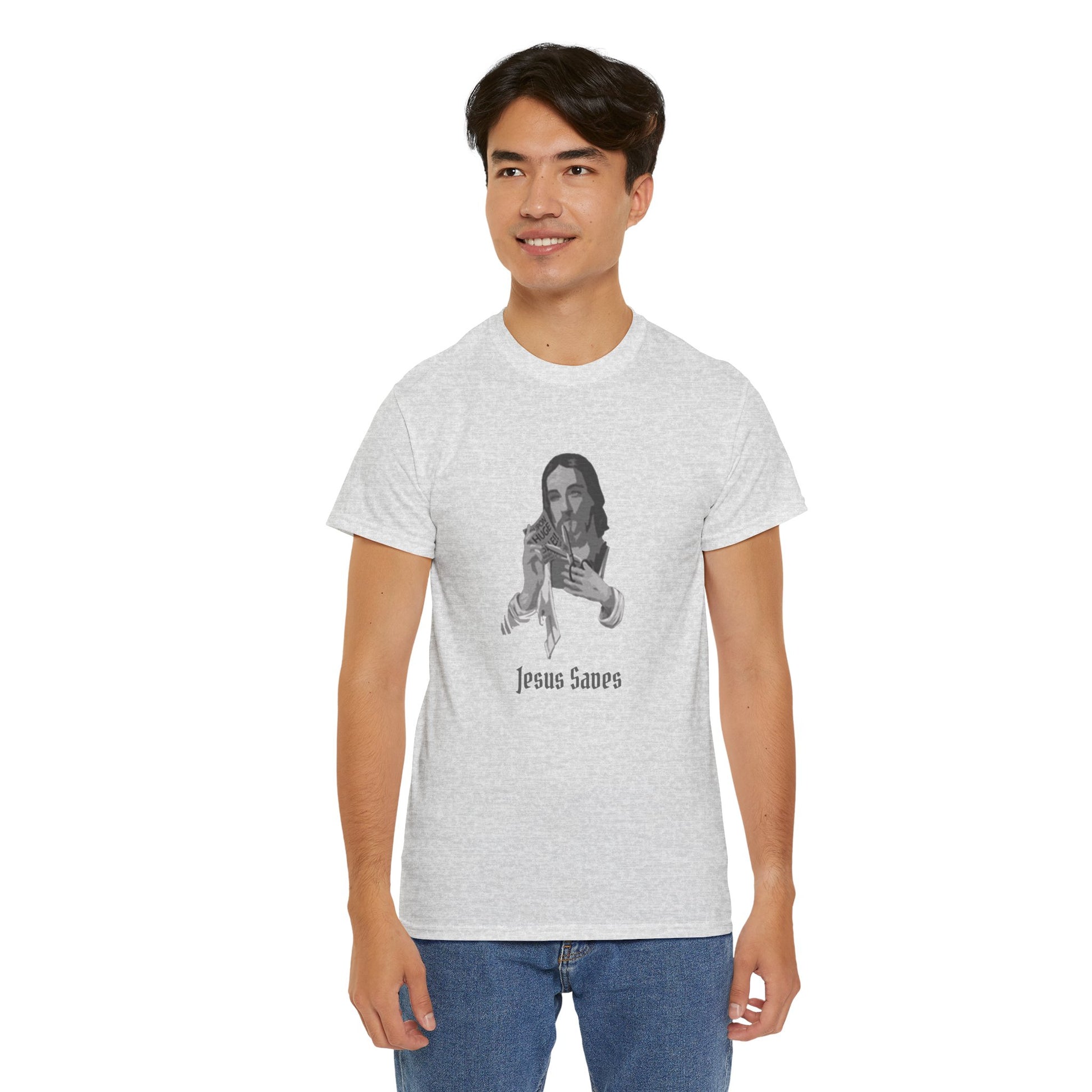 Jesus Saved Graphic Unisex Cotton Tee