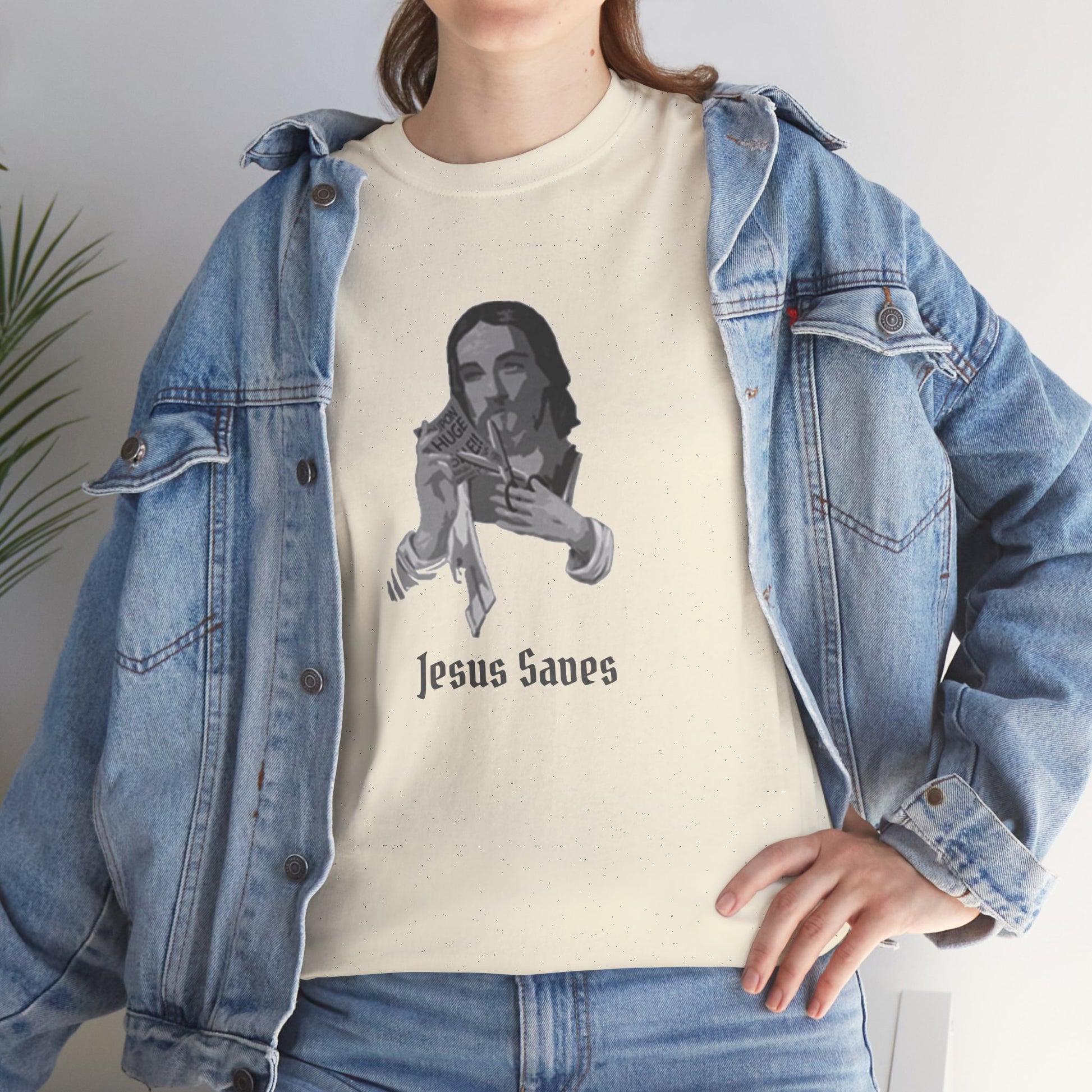 Jesus Saved Graphic Unisex Cotton Tee