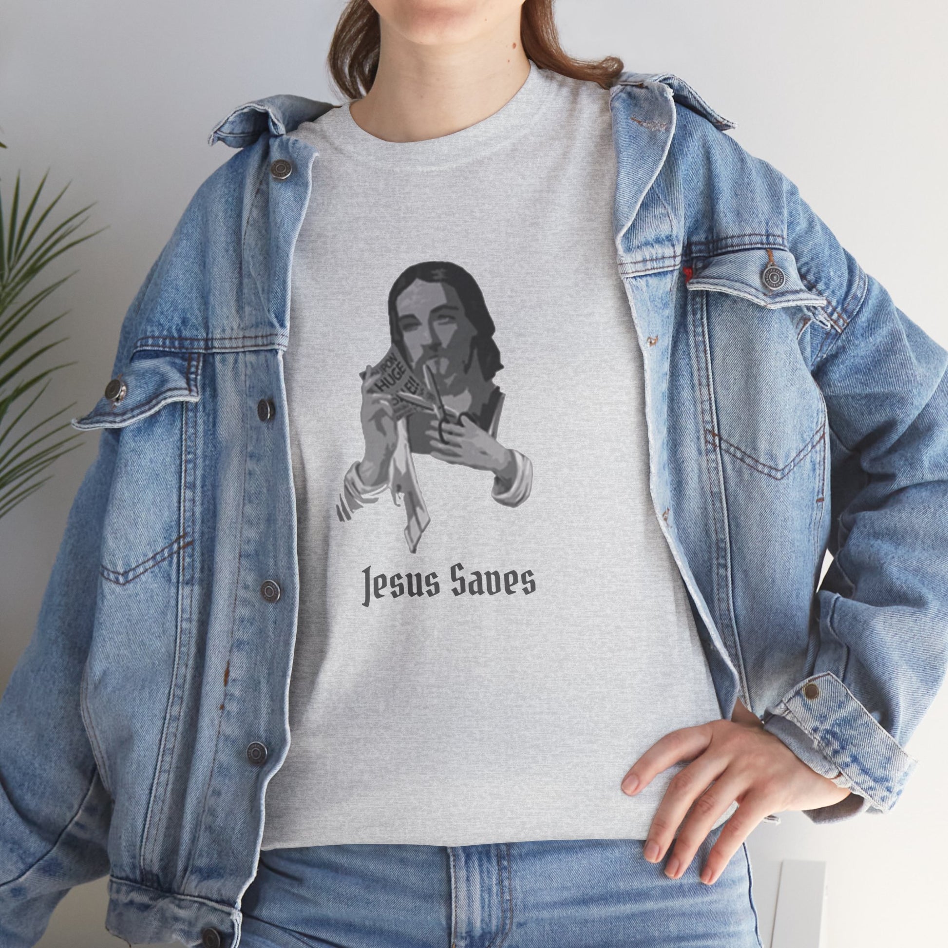 Jesus Saved Graphic Unisex Cotton Tee
