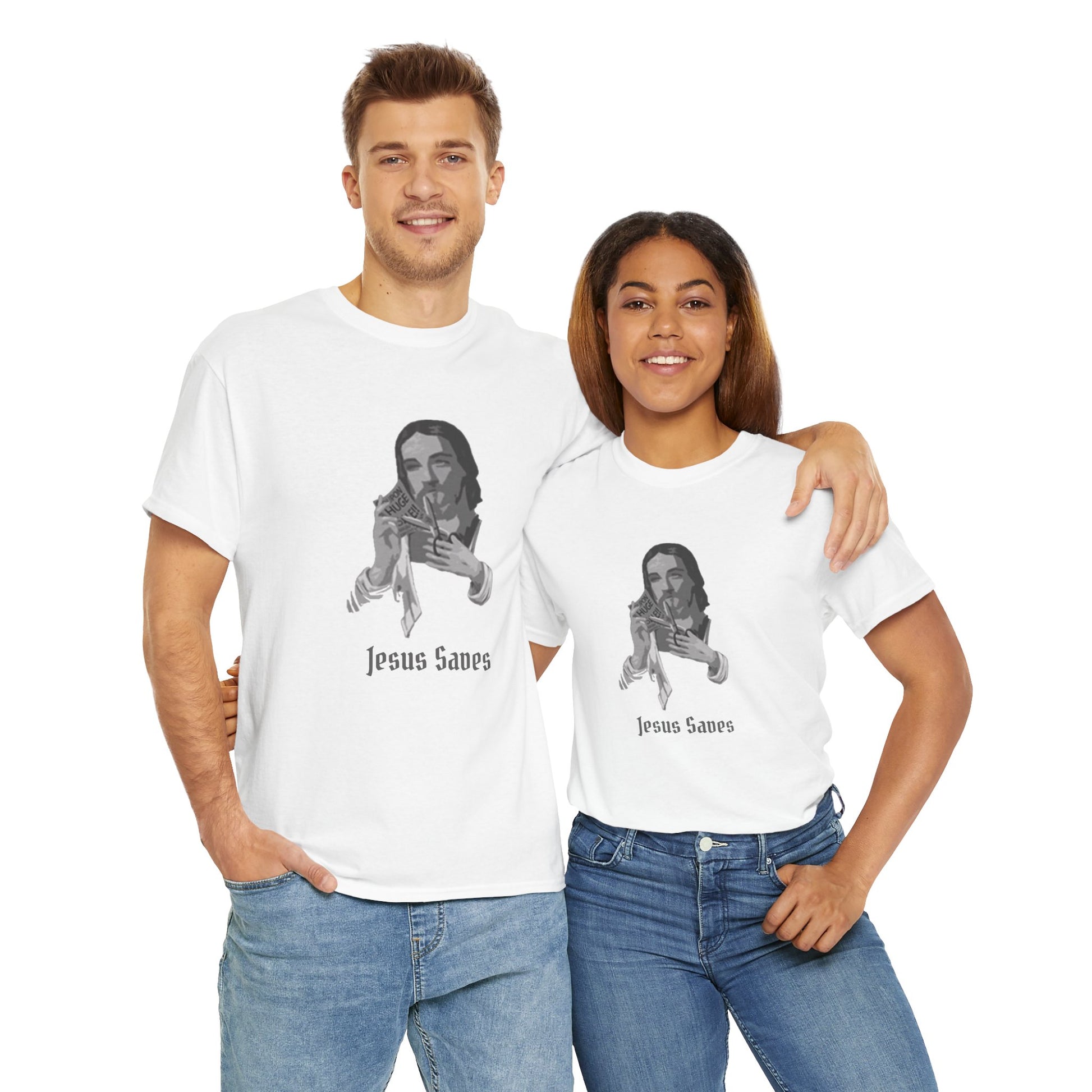 Jesus Saved Graphic Unisex Cotton Tee