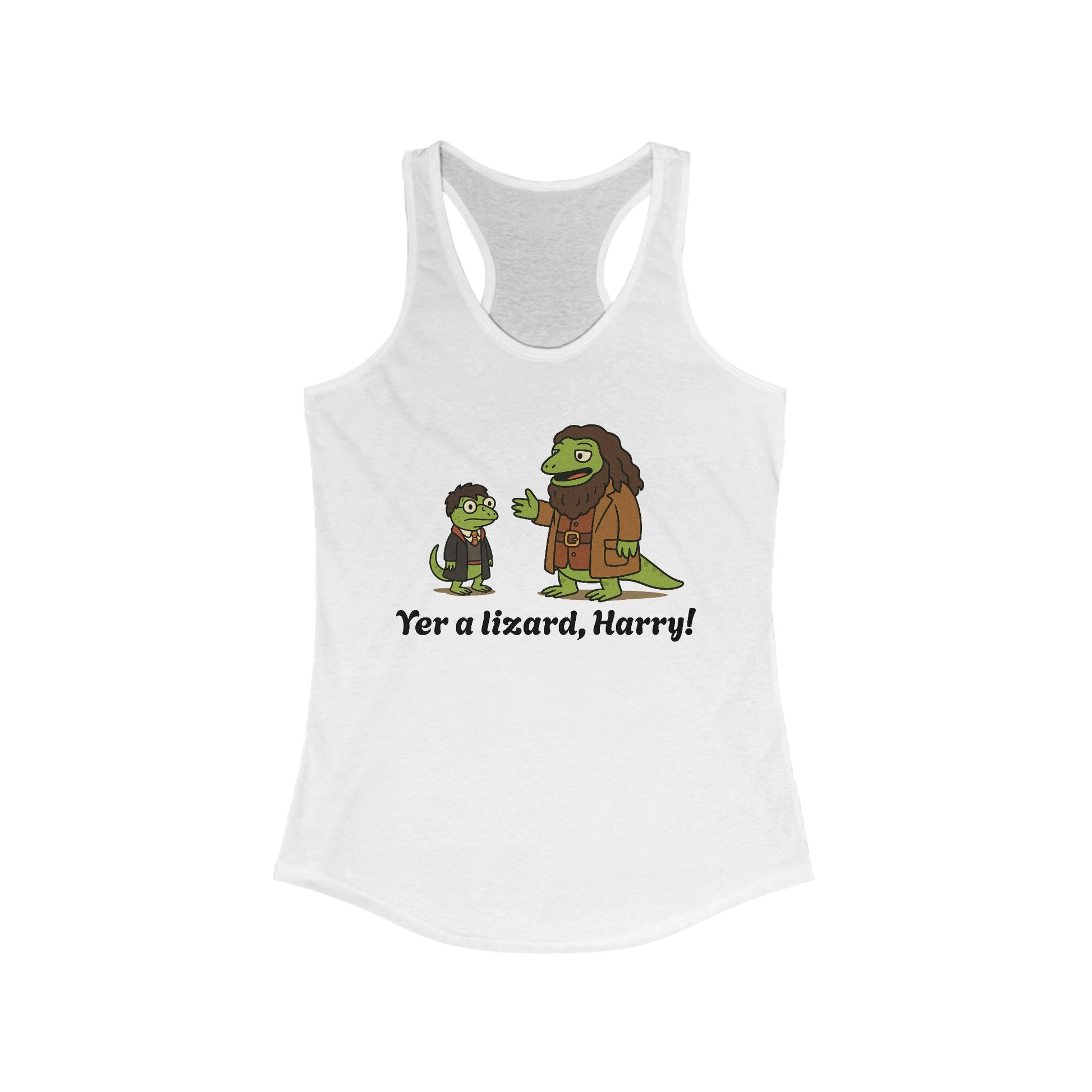 Yer a Lizard Racerback Tank