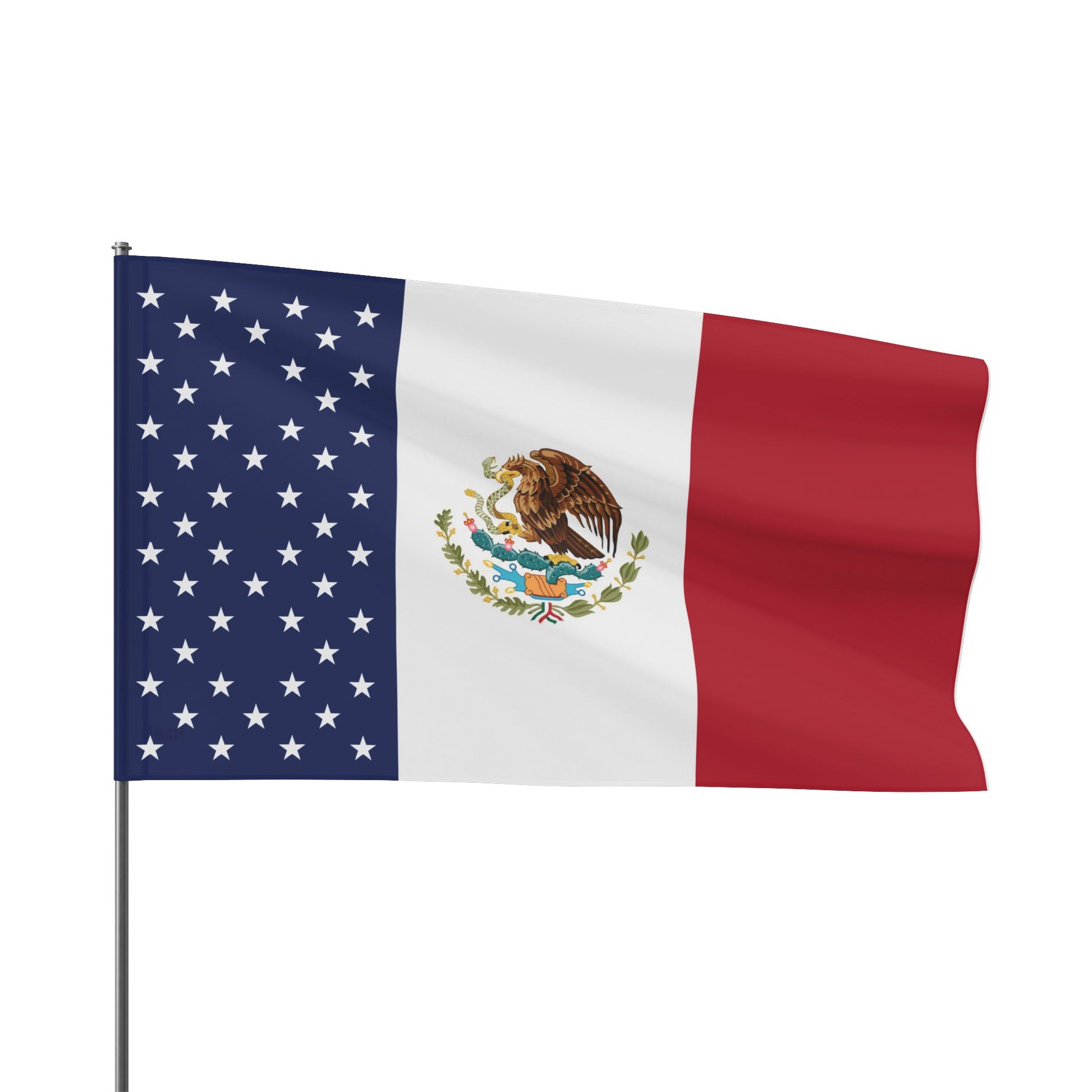 Mexican-American Flag 5x3ft.