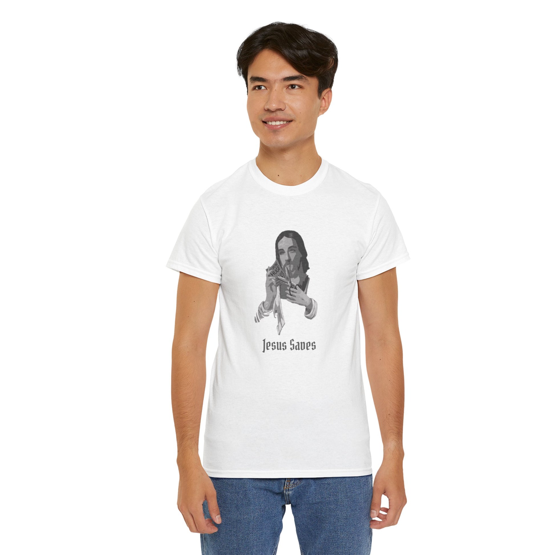 Jesus Saved Graphic Unisex Cotton Tee