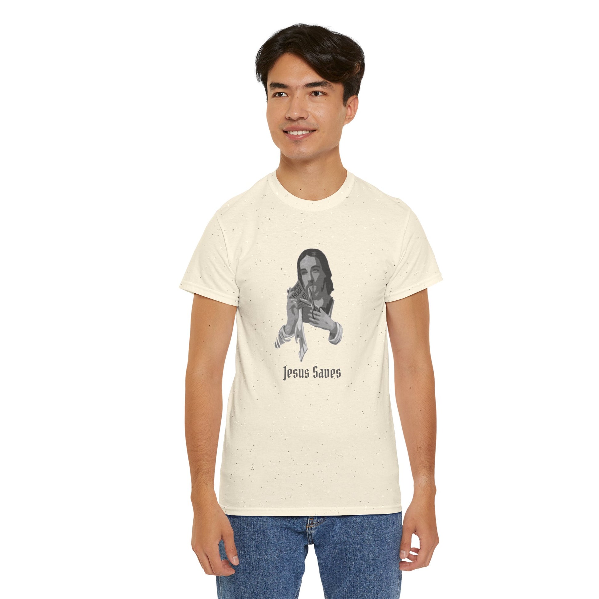 Jesus Saved Graphic Unisex Cotton Tee